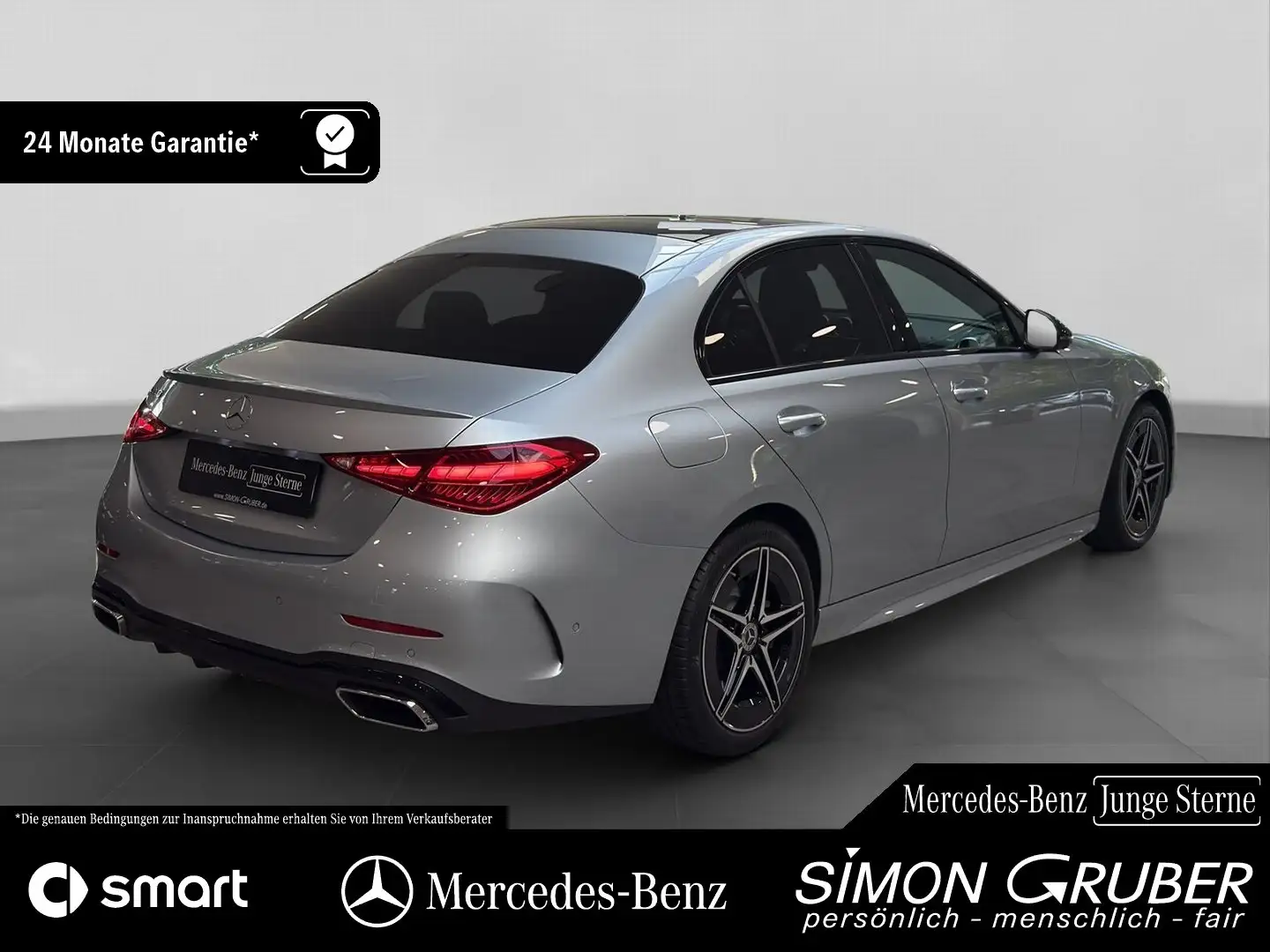 Mercedes-Benz C 200 AMG Night Pano Burm Memo 360 Digital Light Silber - 2