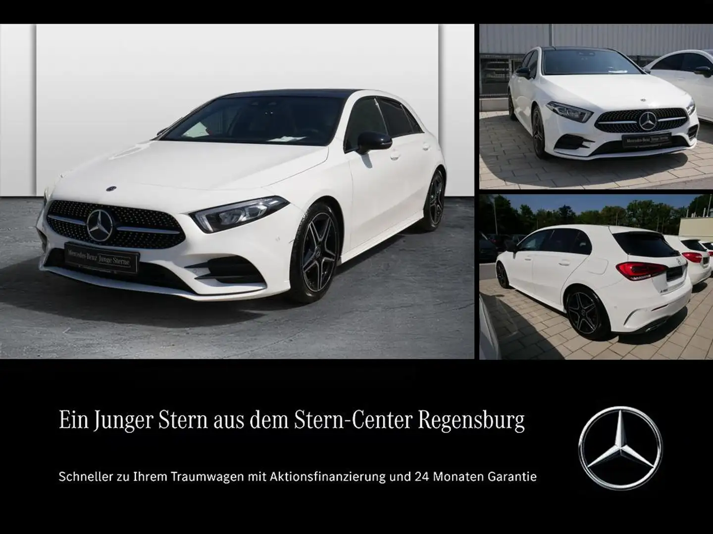 Mercedes-Benz A 180 Kompaktlimousine AMG+NIGHT+PANO+KAMERA+DAB Wit - 1