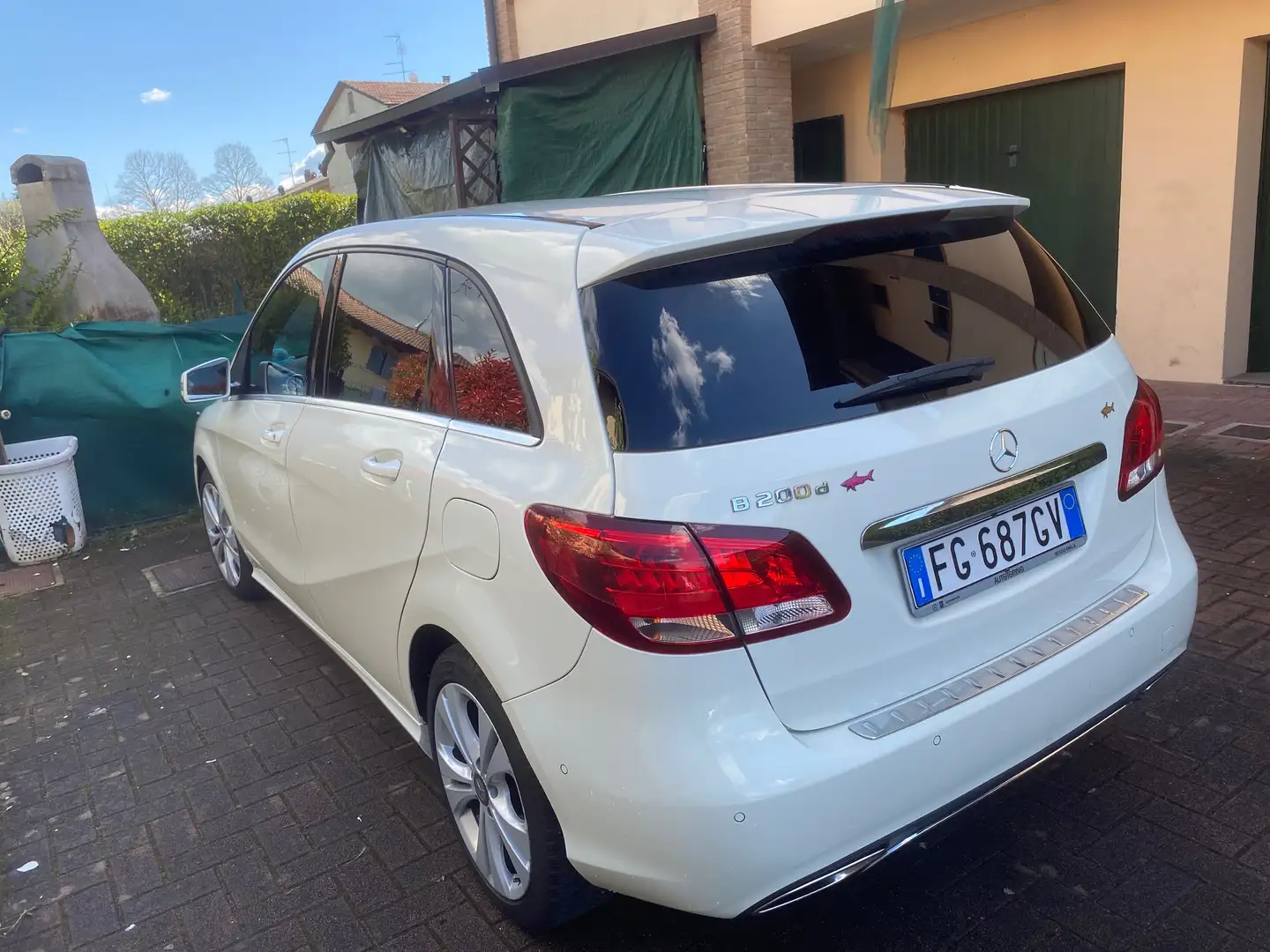 Mercedes-Benz B 200 Classe B - T246 d (cdi) Sport auto Bianco - 2