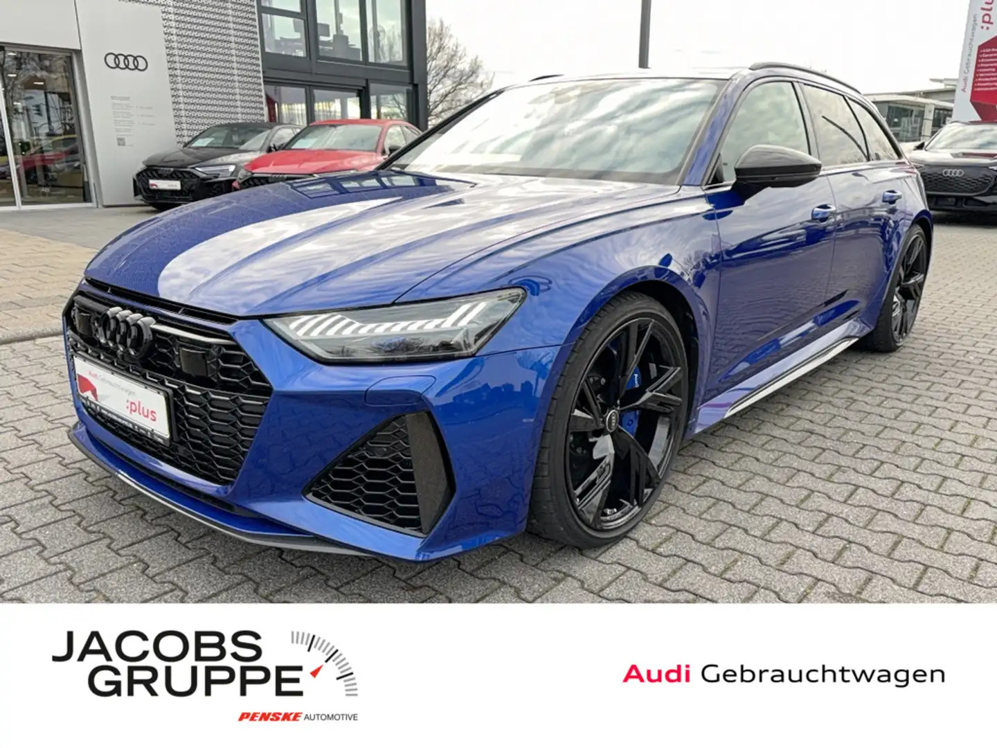 Audi RS6 Carbon/Keramik/305km/h/RS-AGA/Pano/Laser/360°/HuD/ACC/22Zoll Bleu - 1