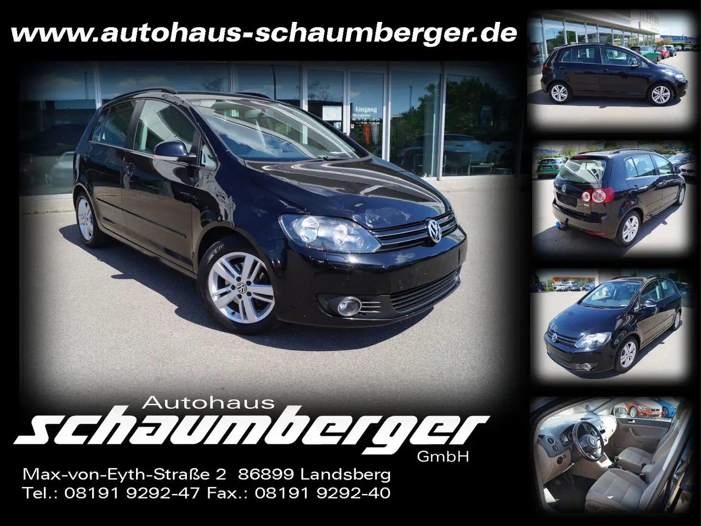 Volkswagen Golf Plus 2.0 TDI Comfortline 5tg. * AHK * Klima Zwart - 1