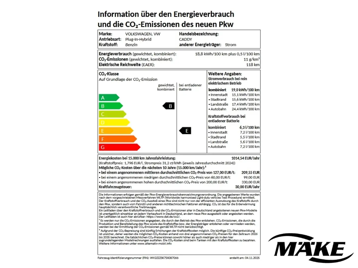 Volkswagen Caddy Goal 1.5 eHybrid DSG AHZV LED ACC RFK NAV Beige - 2