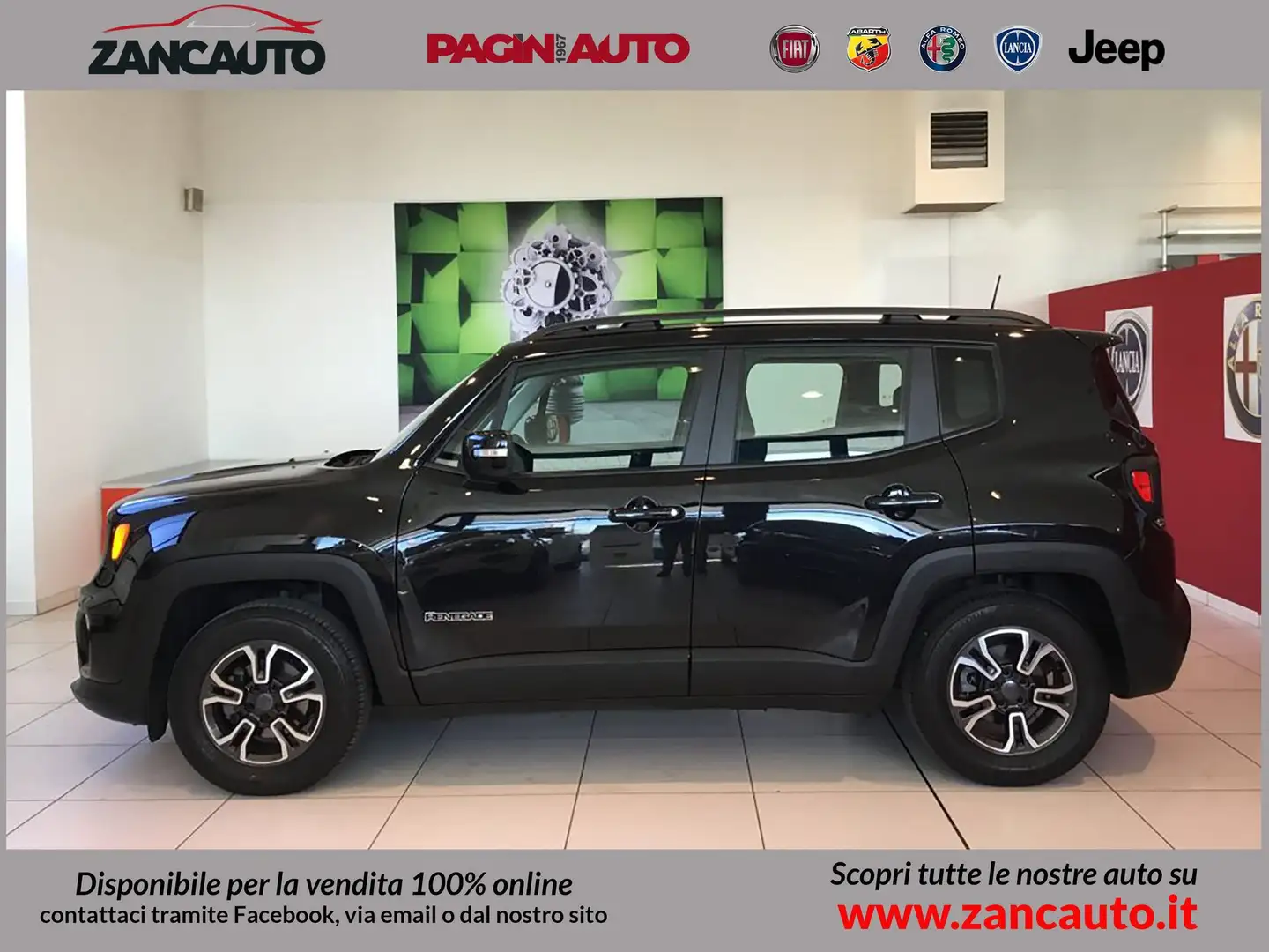 Jeep Renegade MY19 1.6 Mjt 120CV DCT Longitude USATO GARANTITO Schwarz - 1