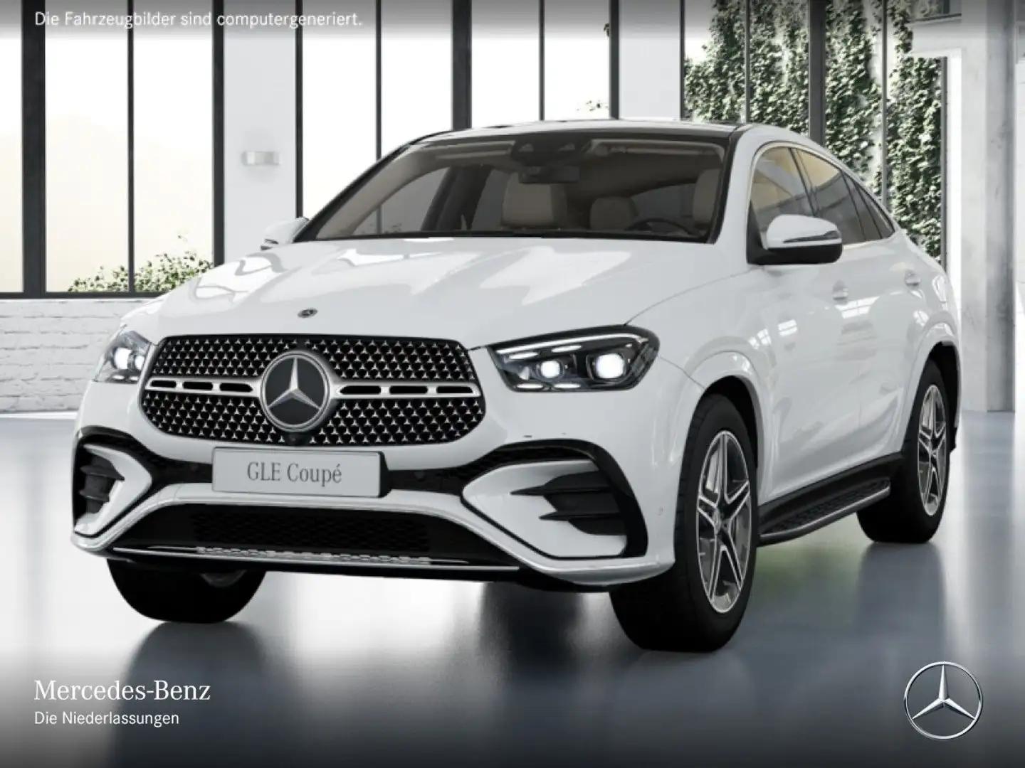 Mercedes-Benz GLE 350 de Coupé 4M AMG+PANO+360+MULTIBEAM+20"+9G Weiß - 2
