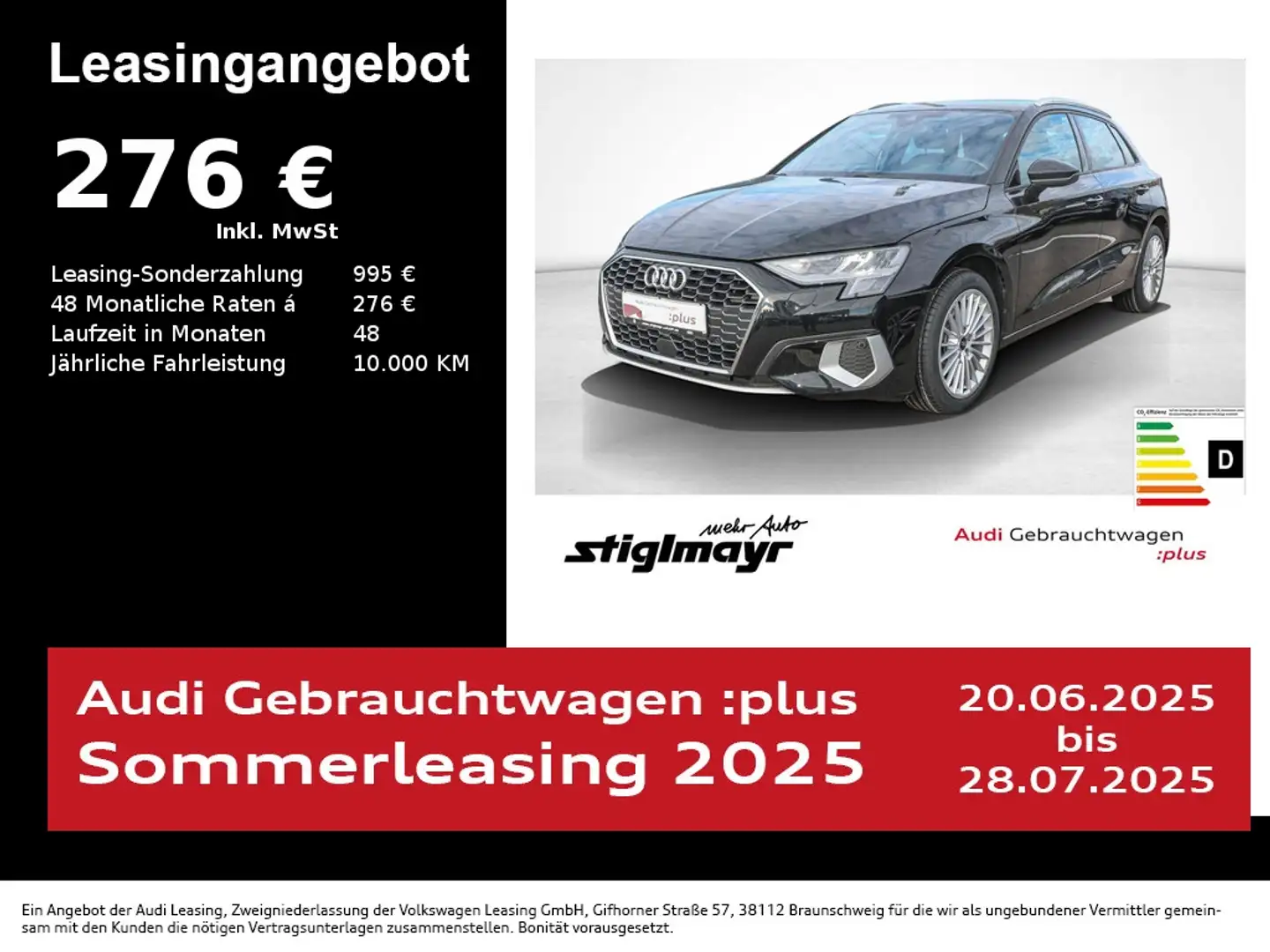 Audi A3 Advanced 35TFSI S-tronic KAMERA+NAV Noir - 1