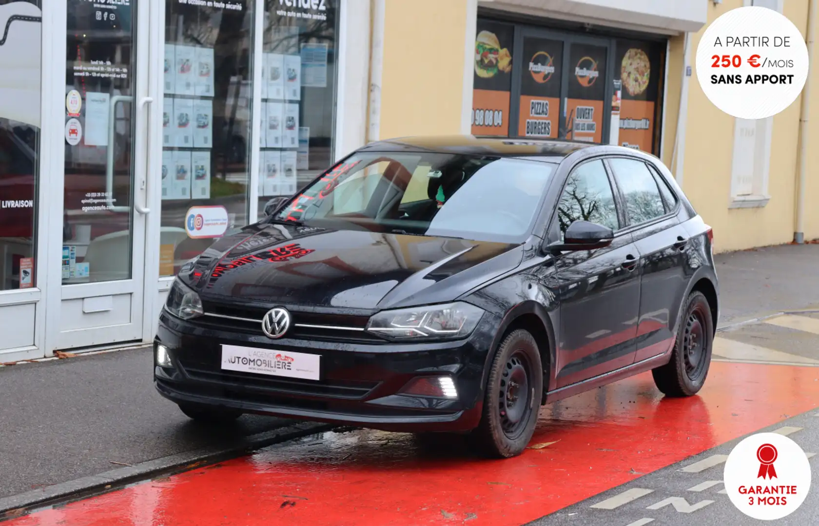 Volkswagen Polo 1.0 TSi 95 Confortline BVM5 (GPS, Radar AV&AR, Pac Negro - 1
