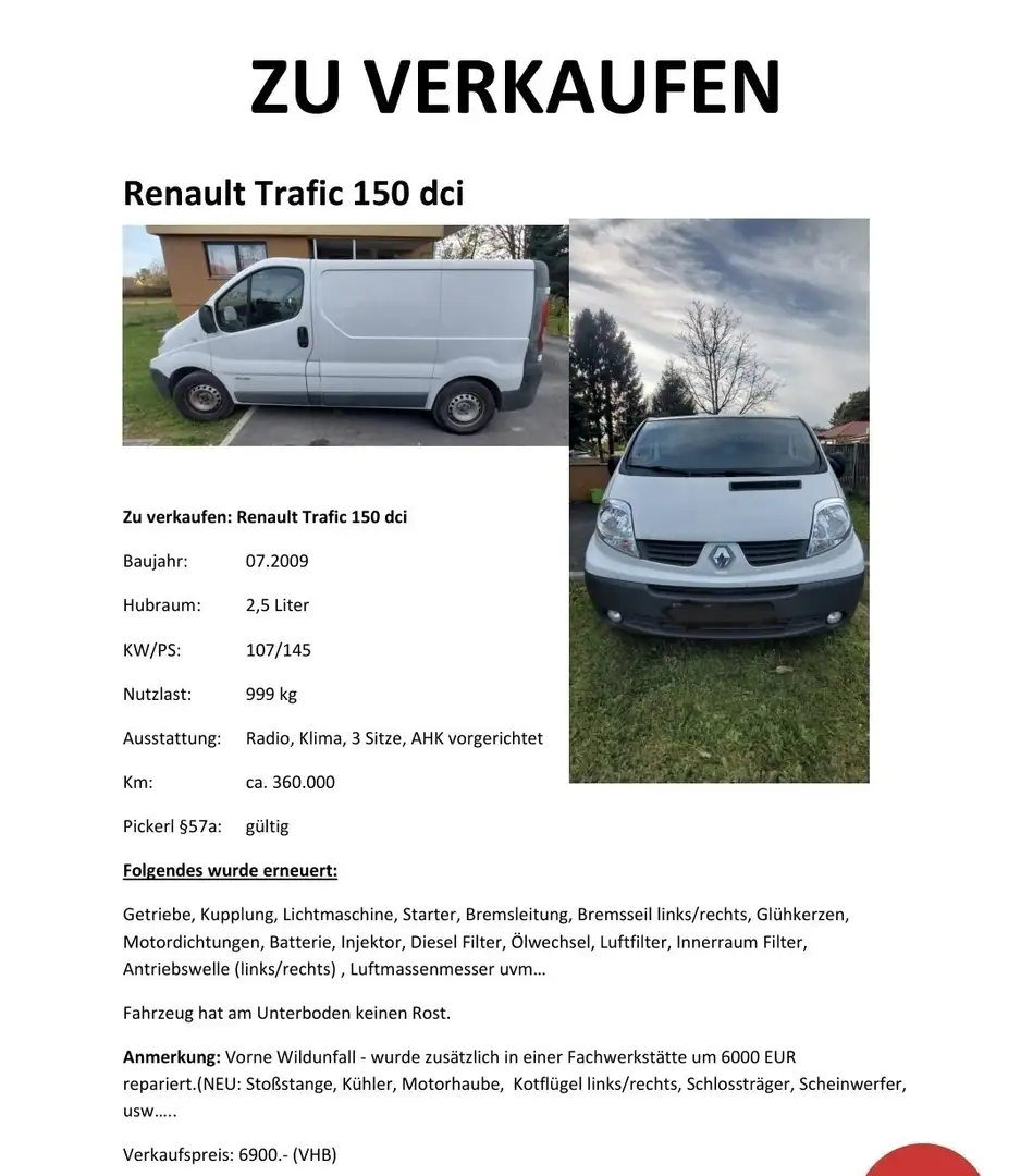 Renault Trafic Gen. Expr. L1H1 2,5 dCi DPF Expression - 1