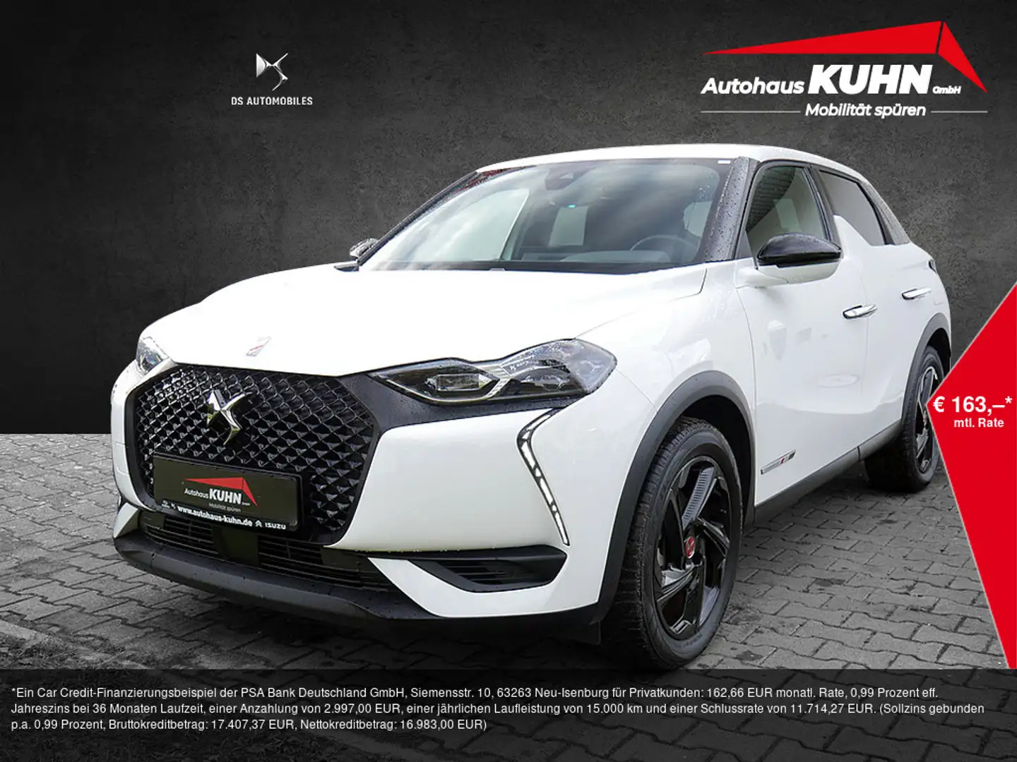 DS Automobiles DS 3 Crossback E-Tense Perfomance Line NAVI Weiß - 1