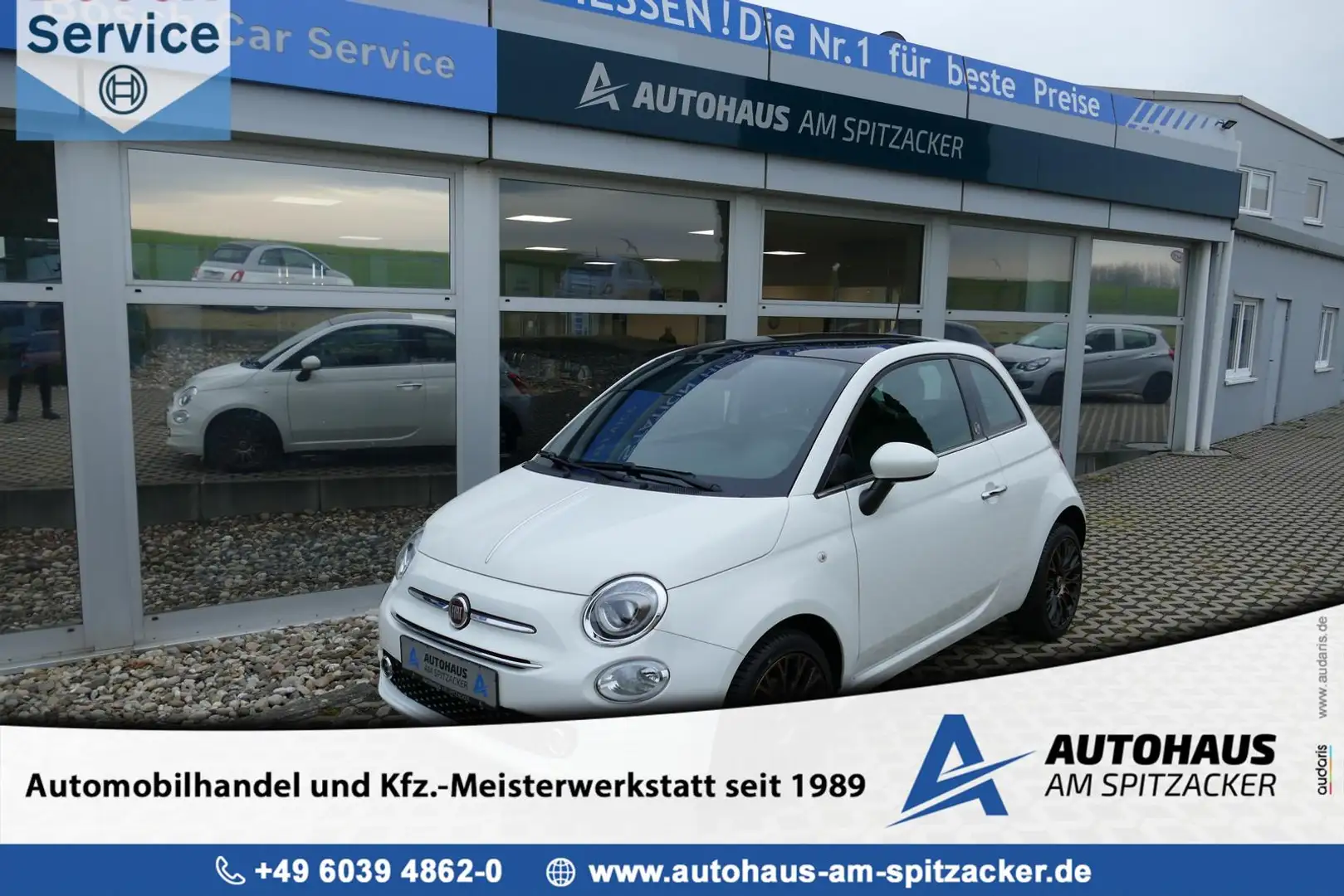 Fiat 500 1.2 Collezione PANO NAVI KLIMA PDC ALLWETTER Weiß - 1