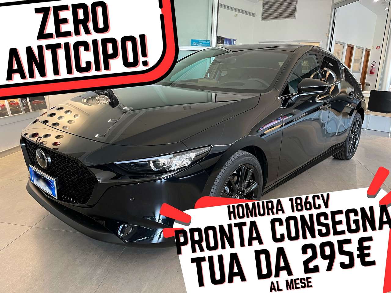 Mazda 3 186CV HOMURA KM0 ZERO ANTICIPO 295€ AL MESE
