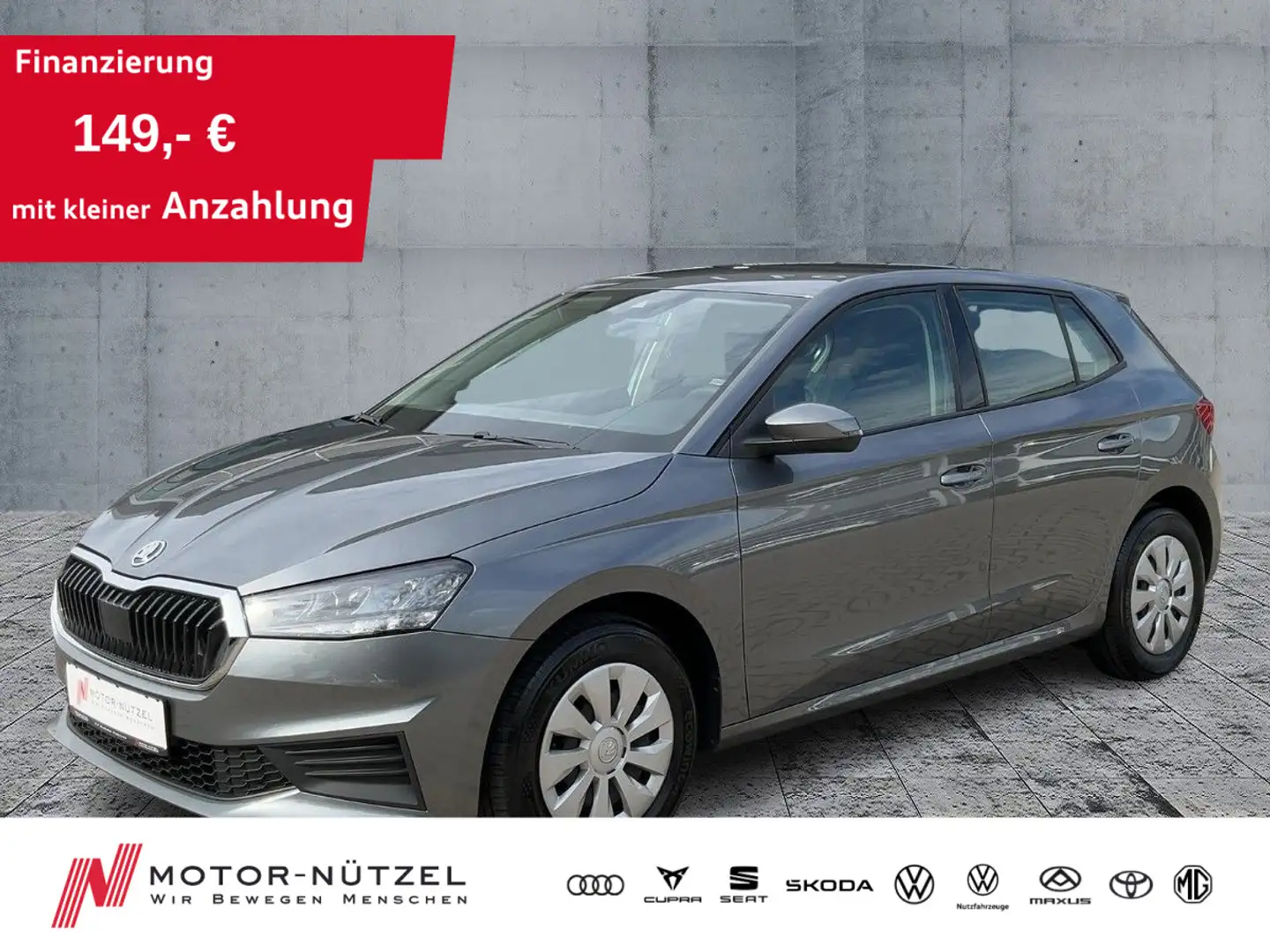 Skoda Fabia 1.0 MPI ACTIVE LED+APP+SHZ+PDC+MFA+BT Grau - 1