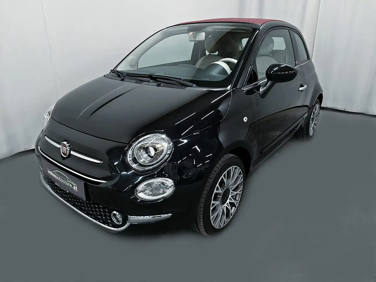 Fiat 500C Lounge 1,2 Benzin 4-Zylinder Cabrio Schwarz - 1