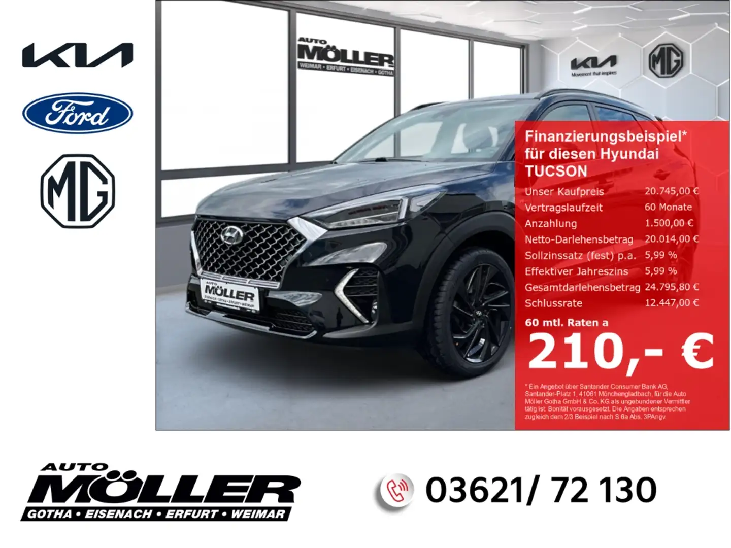 Hyundai TUCSON 1.6 N-Line Navi Soundsystem LED Dyn. Kurvenlicht M Noir - 1