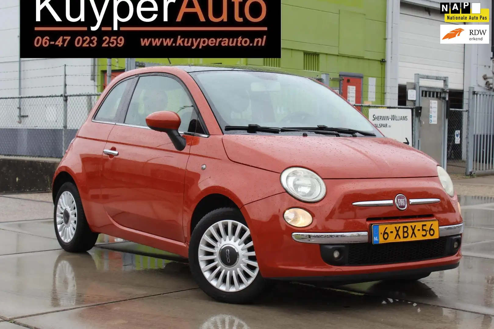 Fiat 500 1.2 Pop AIRCO LM PANO Orange - 1