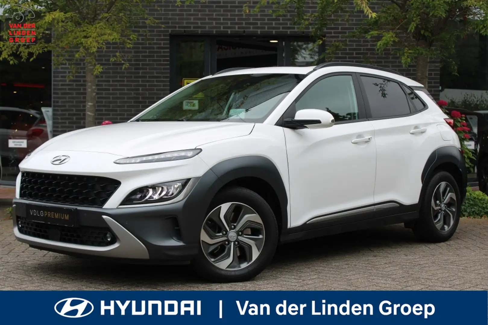 Hyundai KONA 1.6 GDI HEV Premium Sky Full Option! + Trekhaak "R Wit - 1