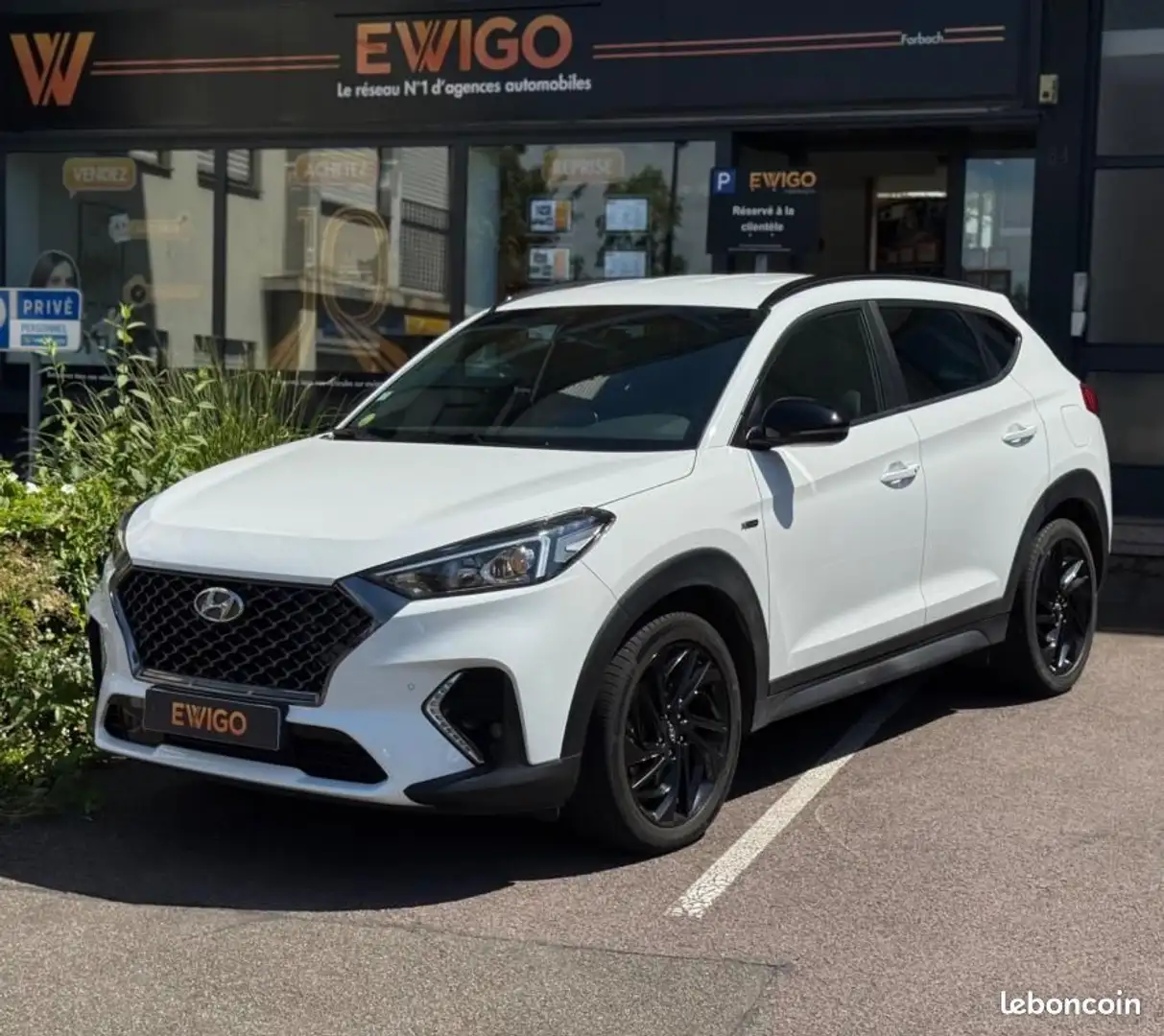 Hyundai TUCSON III PHASE 2 1.6 CRDI 136CH MHEV HYBRID N-LINE 2WD  Blanc - 1