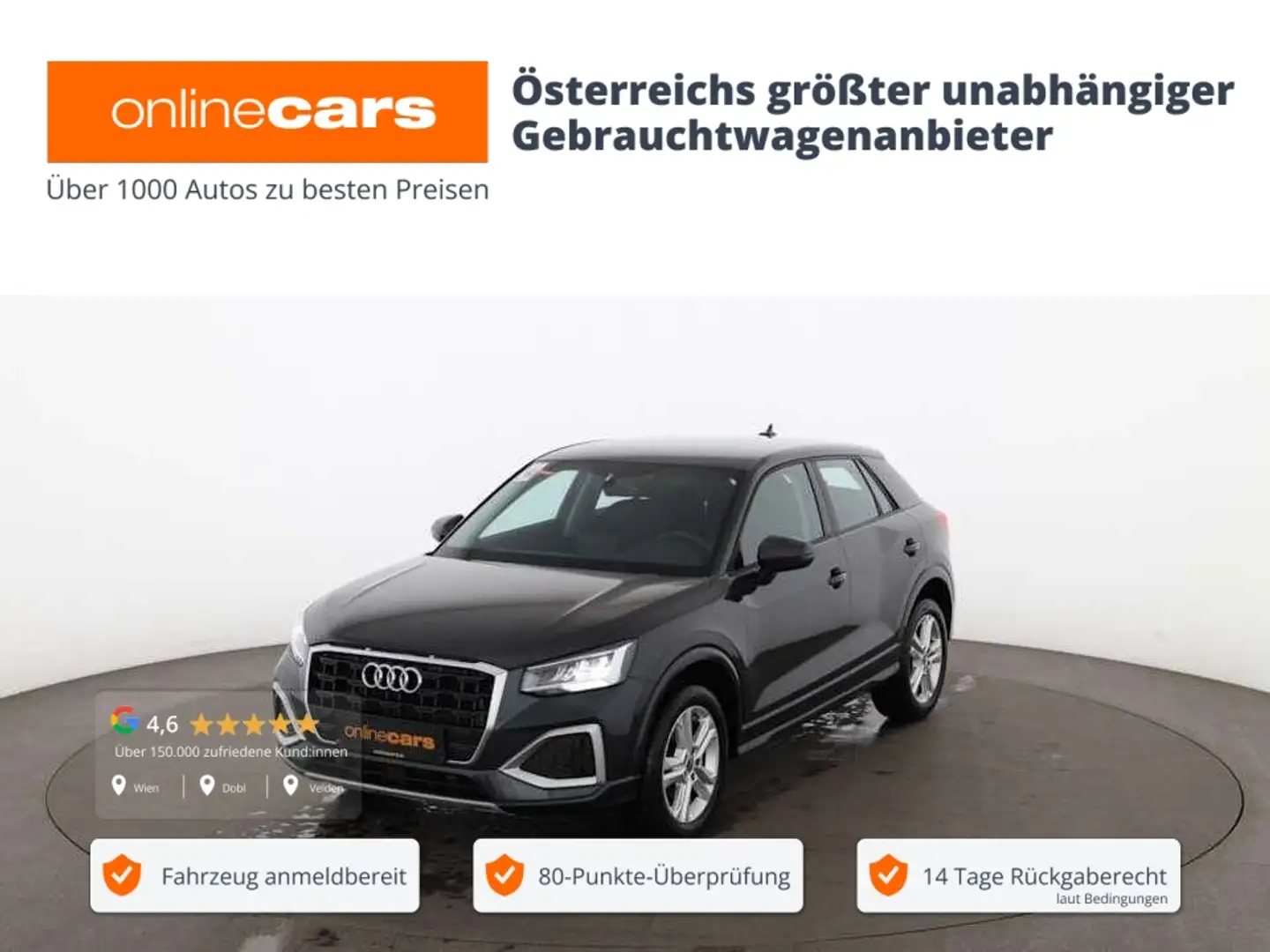 Audi Q2 35 TFSI advanced Aut LED RADAR R-CAM TEMPOMAT Grau - 1