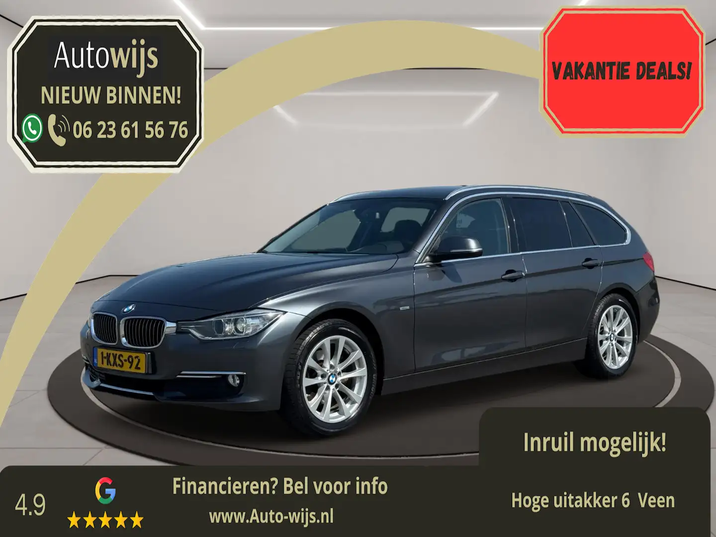 BMW 316 3-serie Touring 316i High Executive|Luxury line|AU Gris - 1