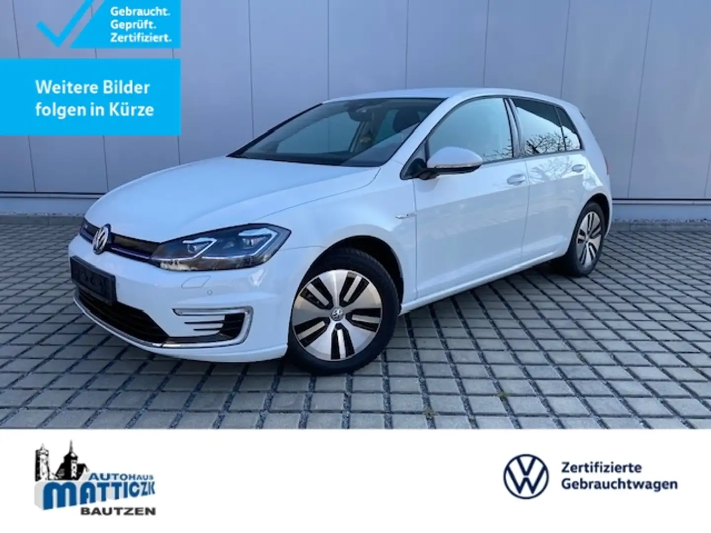 Volkswagen Golf VII e-Golf CL/WÄRMEPUMPE/LED/NAVI-PRO+VZE/DYNAUDI Weiß - 1