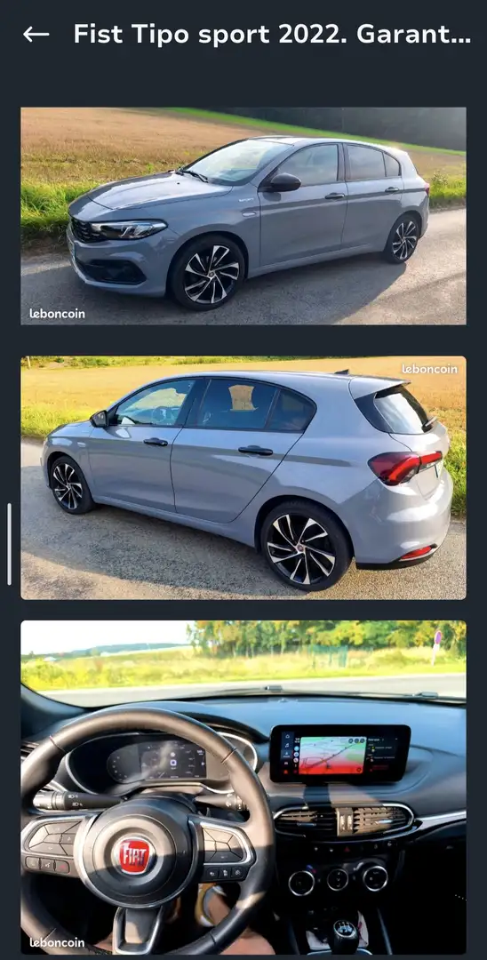 Fiat Tipo Tipo 5 Portes 1.4 95 ch S Gris - 1