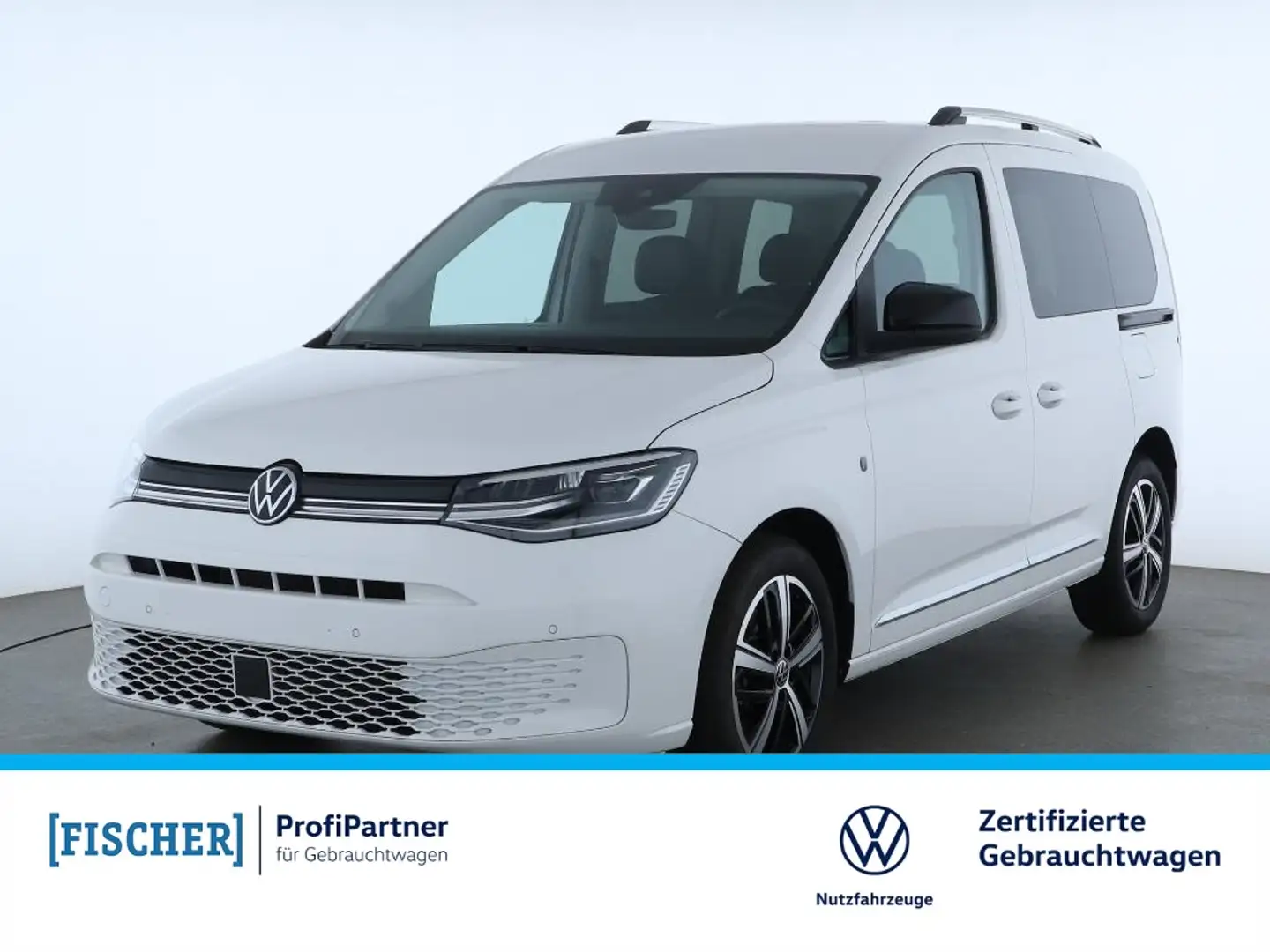 Volkswagen Caddy Style 2.0TDI DSG Navi Light Assist Rear View Weiß - 1