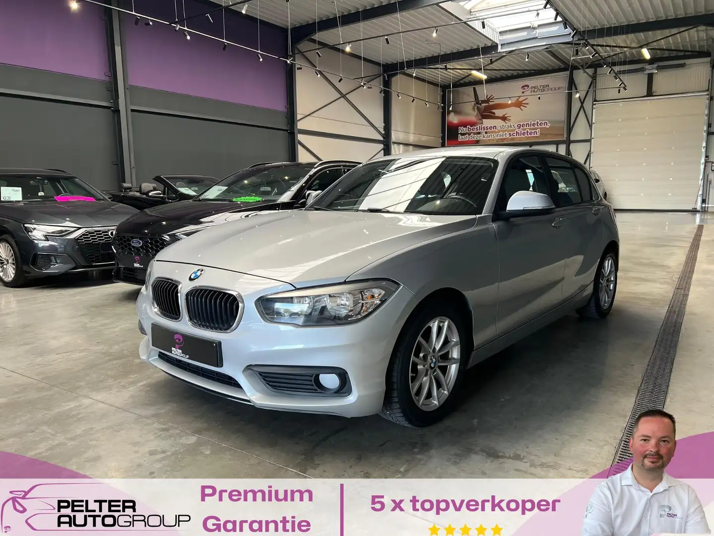 BMW 116 d Efficient Dynamics GPS Euro6b 91.000km Topstaat Grijs - 1