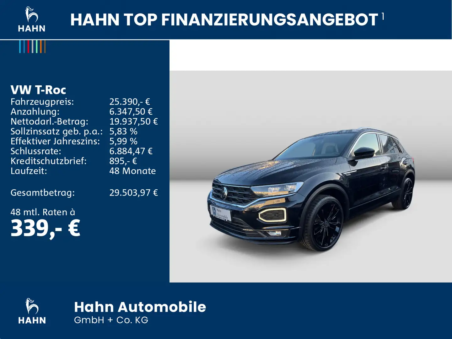 Volkswagen T-Roc 2.0TSI DSG R-Line 4Mo AHK DCC Keyless Navi Zwart - 2