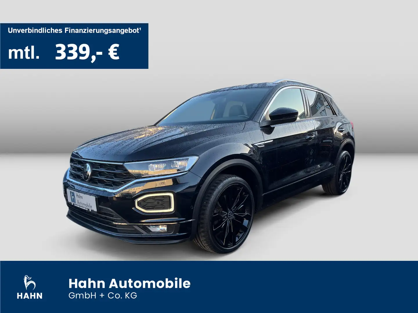 Volkswagen T-Roc 2.0TSI DSG R-Line 4Mo AHK DCC Keyless Navi Zwart - 1