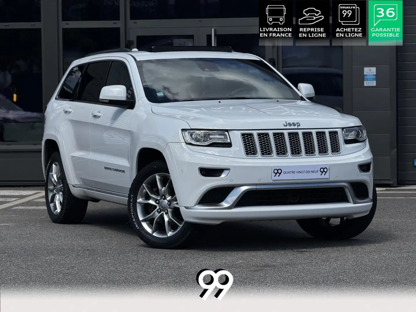 Jeep Grand Cherokee PHASE 2 3.6 V6 286CV FLEXFUEL CARPLAY TO LIVRAISON REPRISE Weiß - 1