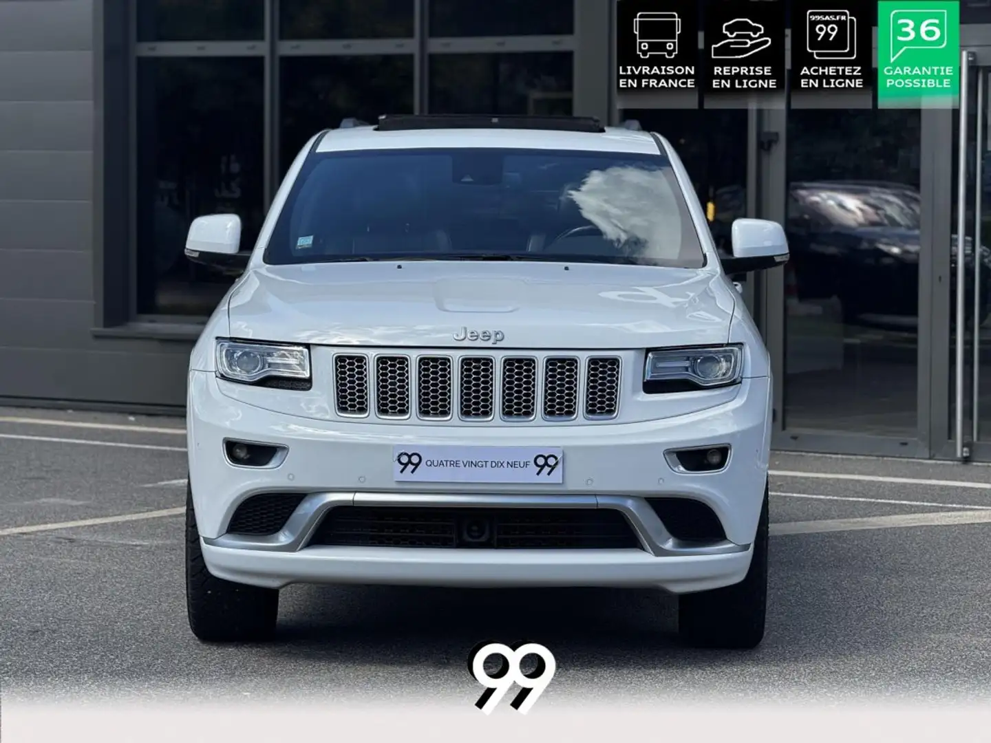 Jeep Grand Cherokee PHASE 2 3.6 V6 286CV FLEXFUEL CARPLAY TO LIVRAISON REPRISE Weiß - 2