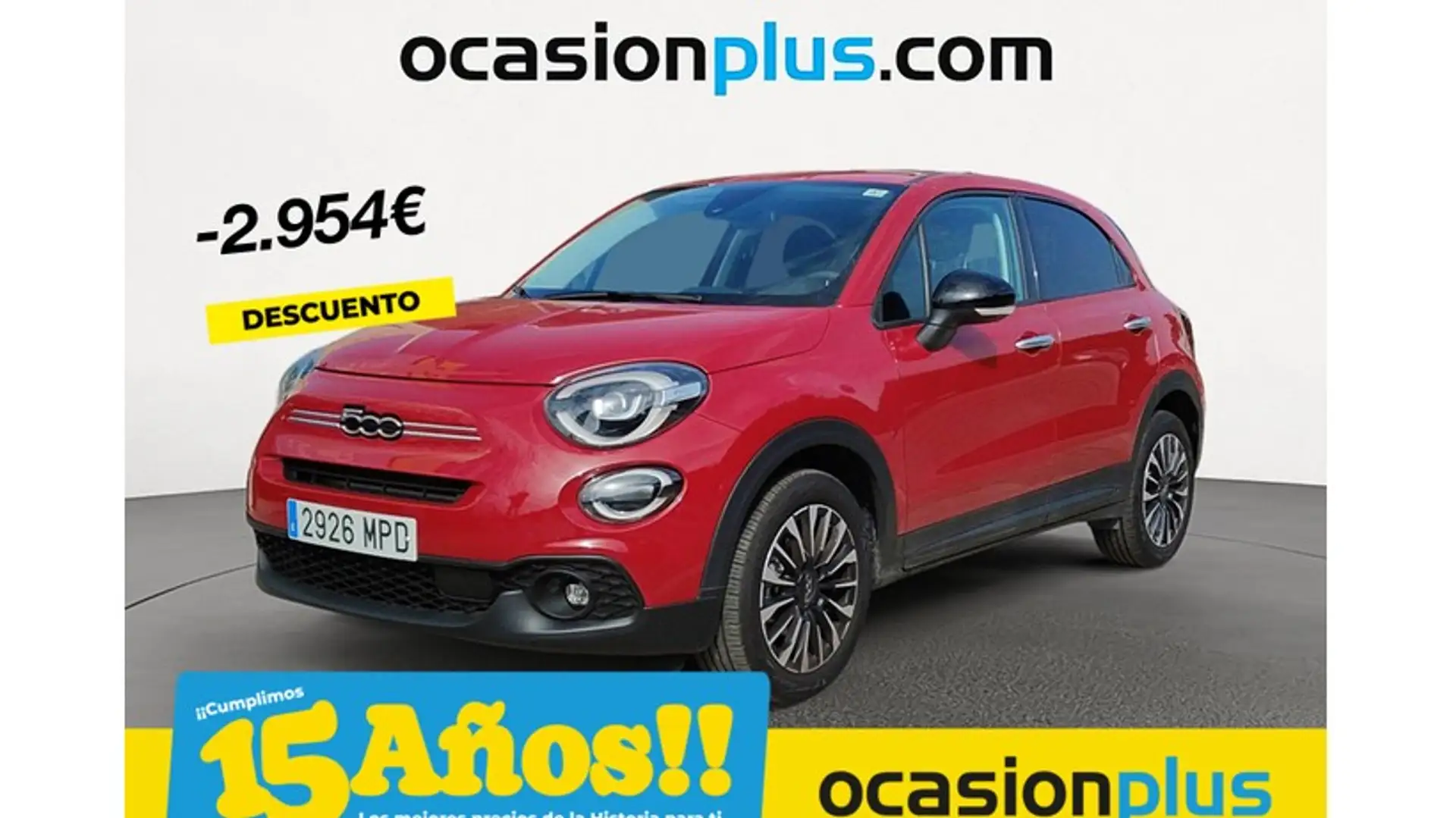 Fiat 500X 1.0 Firefly S&S Club Rojo - 1