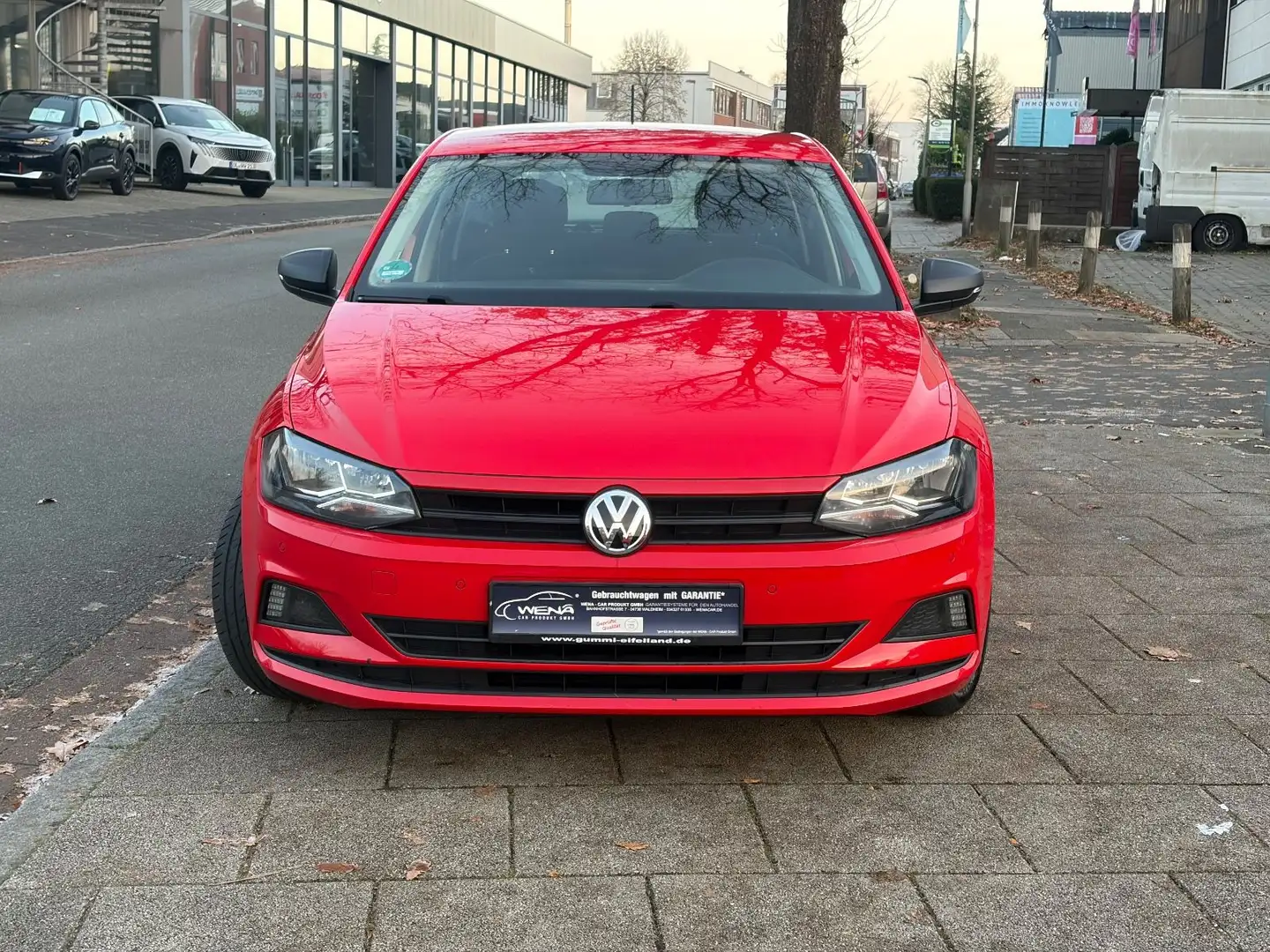 Volkswagen Polo VI 1 Hand, Klima,SHZ,PDC,Garantie,Tüv Neu Rouge - 2