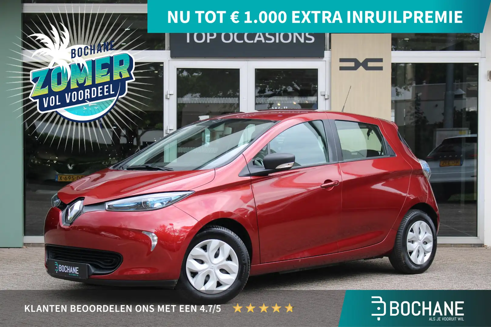 Renault ZOE Q90 Life Quickcharge 41 kWh (ex Accu) Rojo - 1