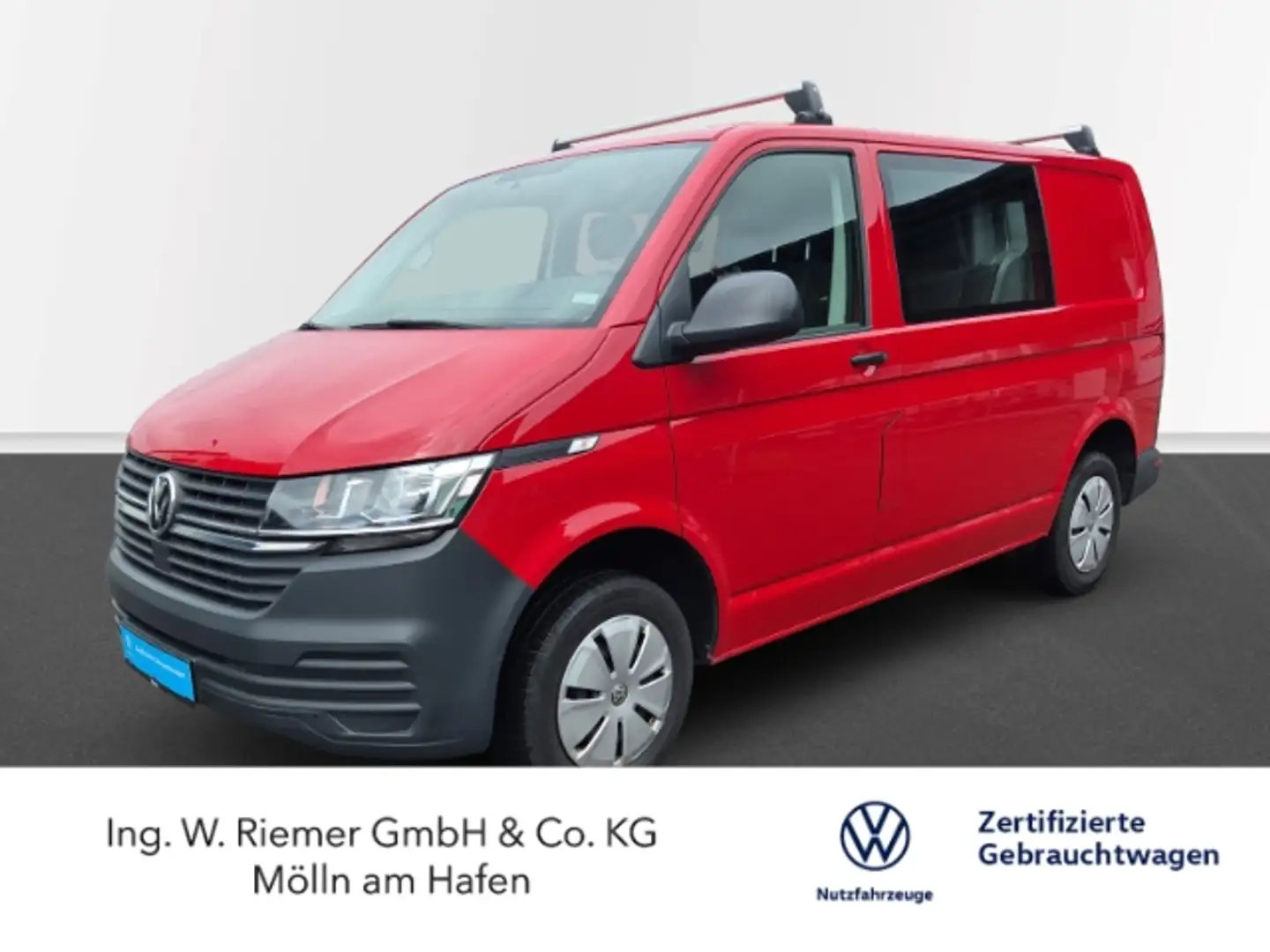 Volkswagen T6 Transporter Plus Trendline 2.0 TDI L1H1 6-Sitzer AHK PDC Rot - 1