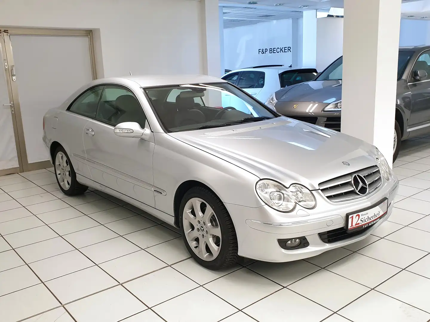 Mercedes-Benz CLK 200 Coupe Kompressor Automatik Elegance 2.Hand Leder Argent - 2