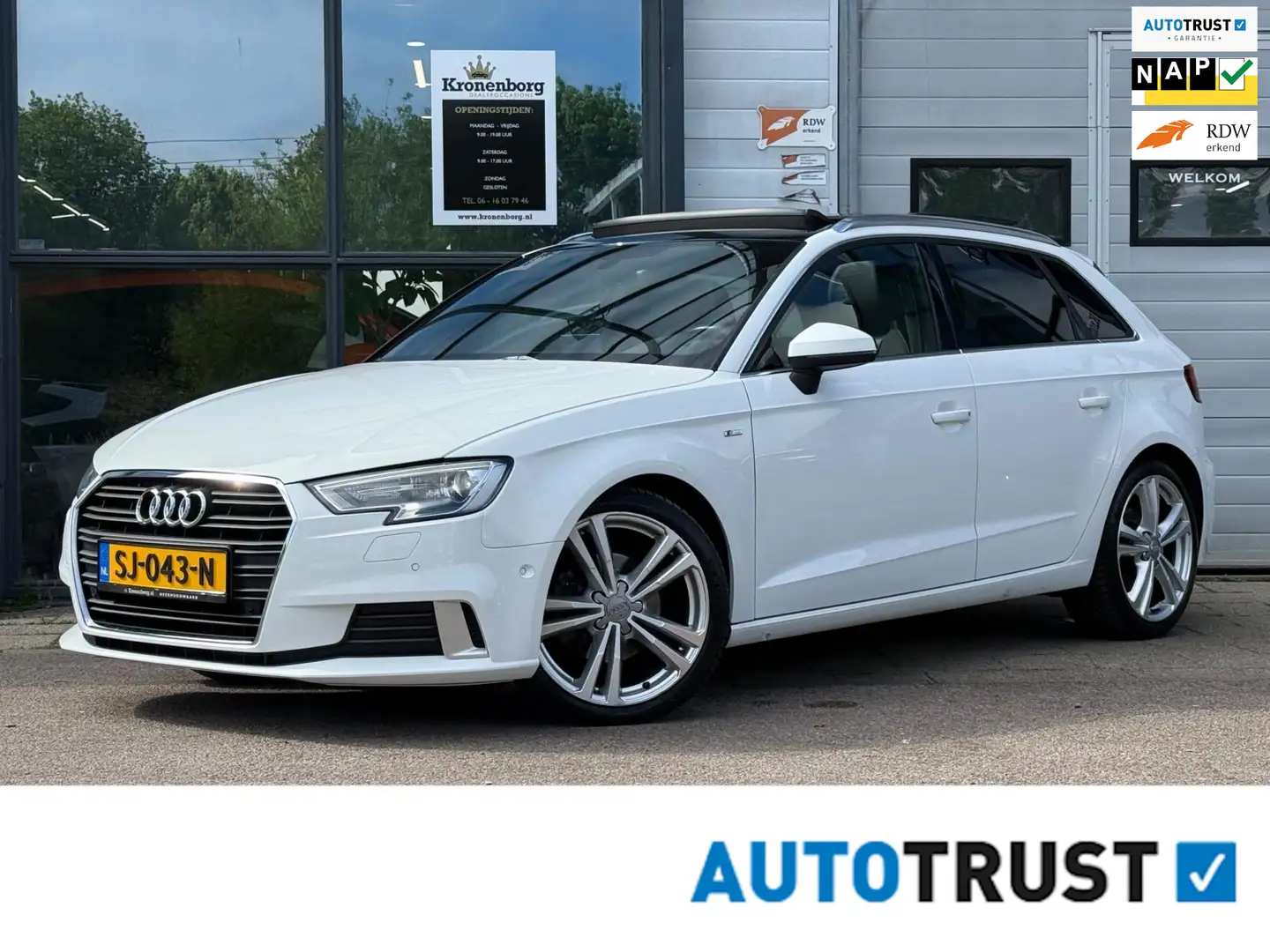 Audi A3 Sportback 1.4 TFSI CoD Sport S Line Edition, PANO, Wit - 1