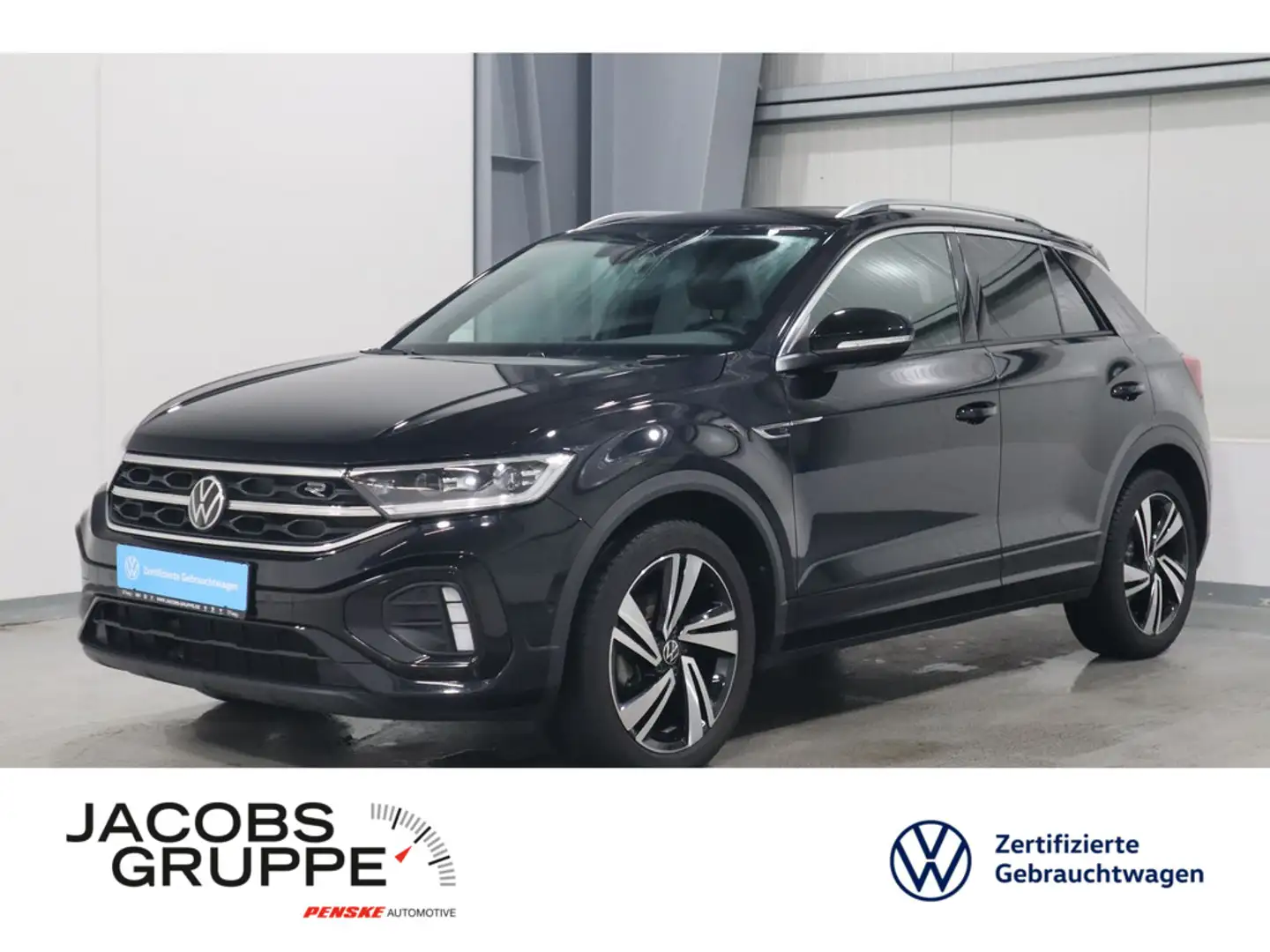 Volkswagen T-Roc 1.0 TSI R-Line AHK*CAM*AID*SHZ*ACC Schwarz - 1