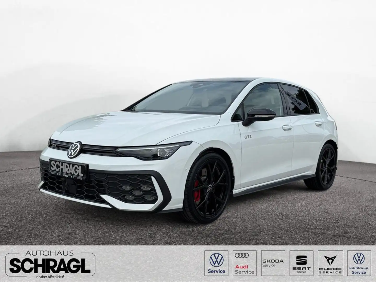 Volkswagen Golf VIII 2.0 TSI DSG GTI+BLACK+HARMAN+IQ+PANO Weiß - 1