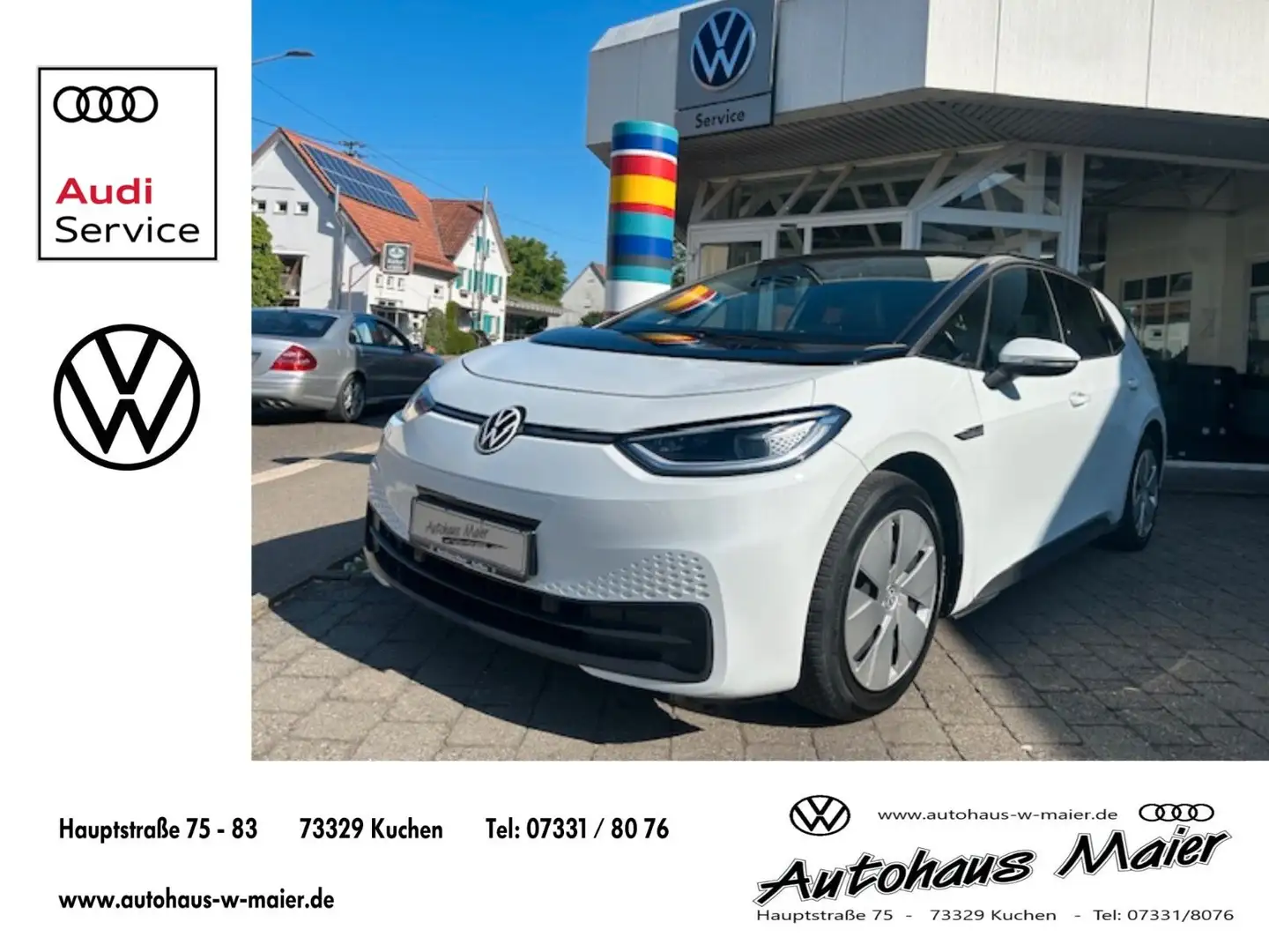 Volkswagen ID.3 Pro Performance Max NAV/PANO/RFK/LED/SHZ Bianco - 1