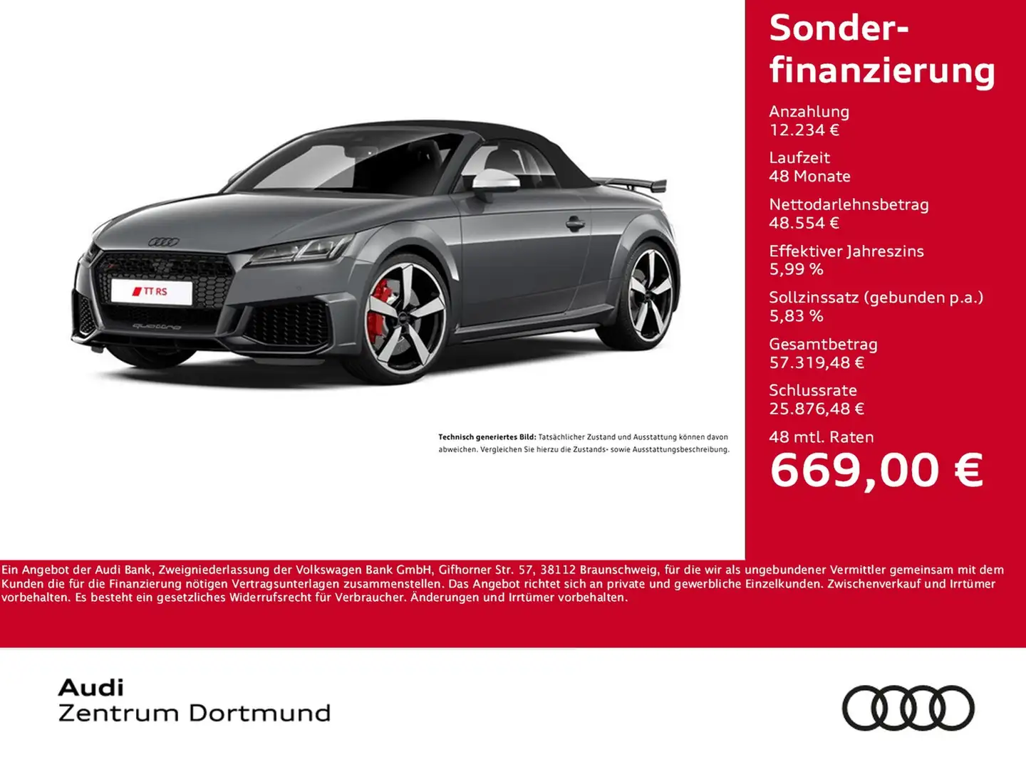 Audi TT RS Roadster quattro BLACKPAK B&O CAM LM20 Grigio - 1