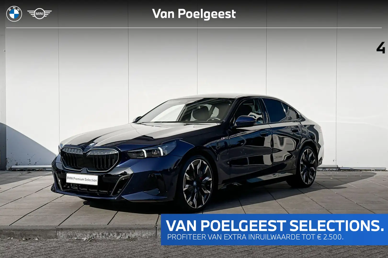 BMW 550 5 Serie Sedan 550e xDrive M-Sport Pro / Bowers & W Blauw - 1