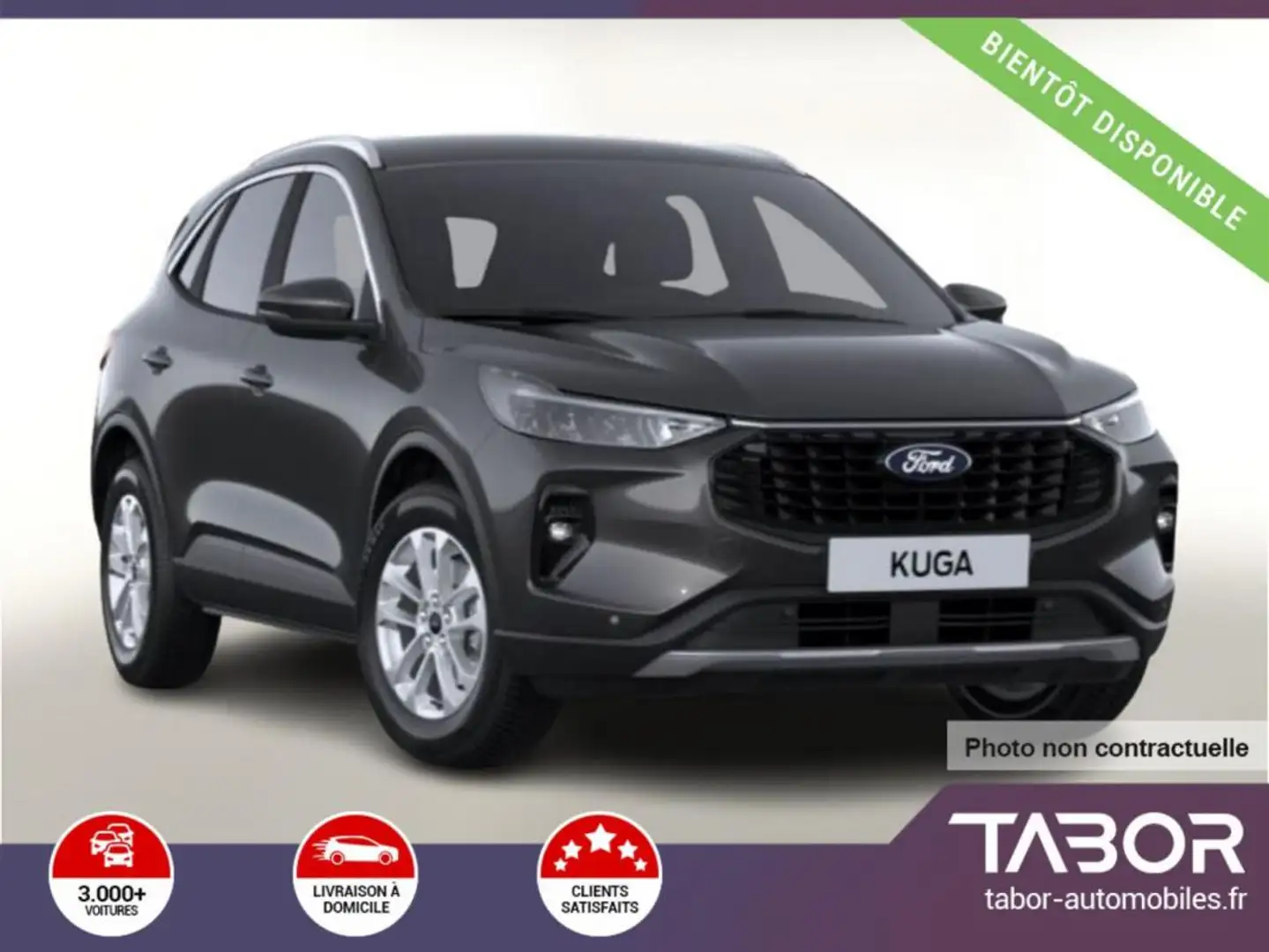 Ford Kuga 1.5 EB 150 Titanium Cam LED PrivG Gris - 1