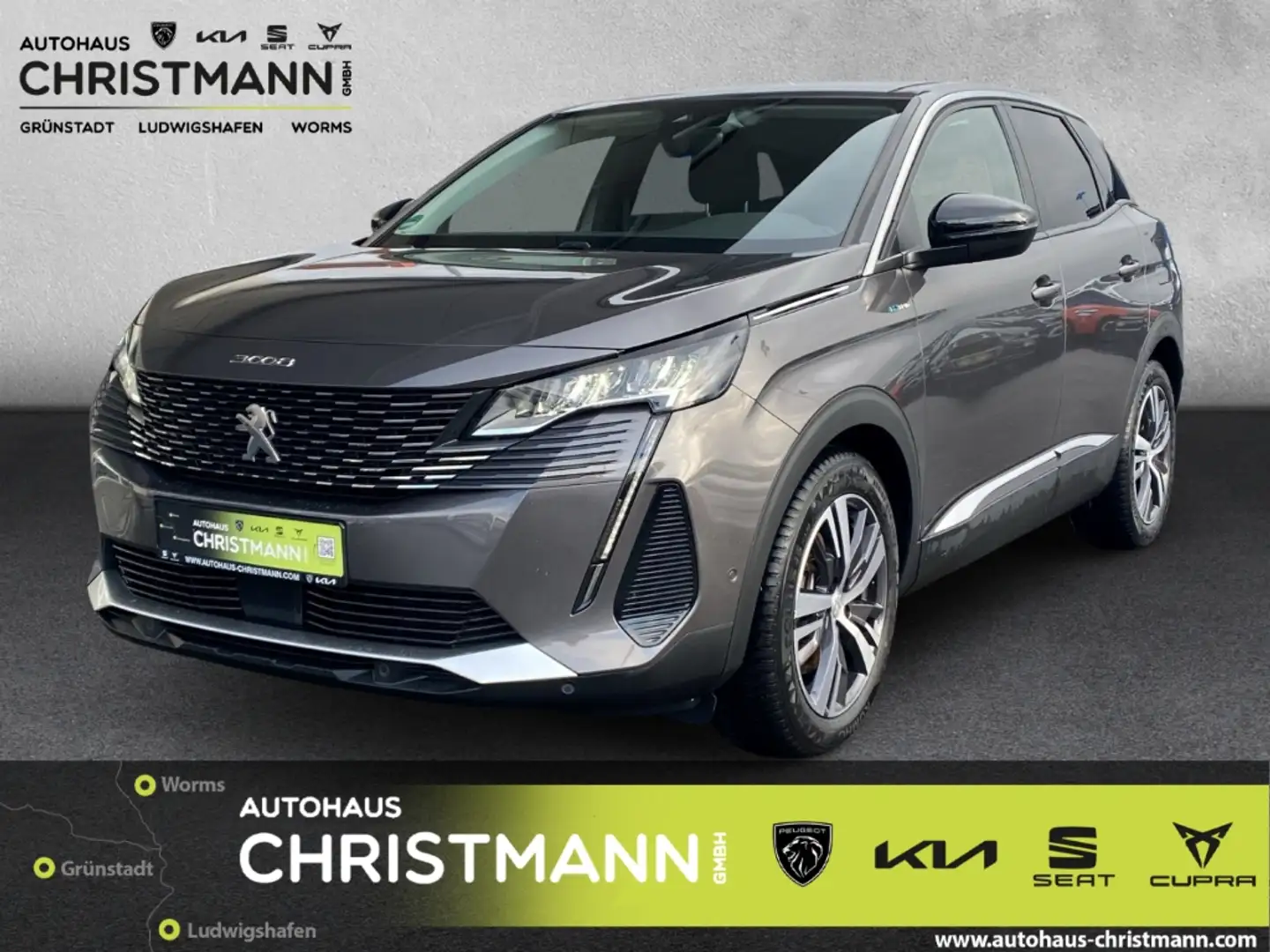 Peugeot 3008 Hybrid 225 Allure 1.6 Plug-In EU6d EAT8 Grau - 1