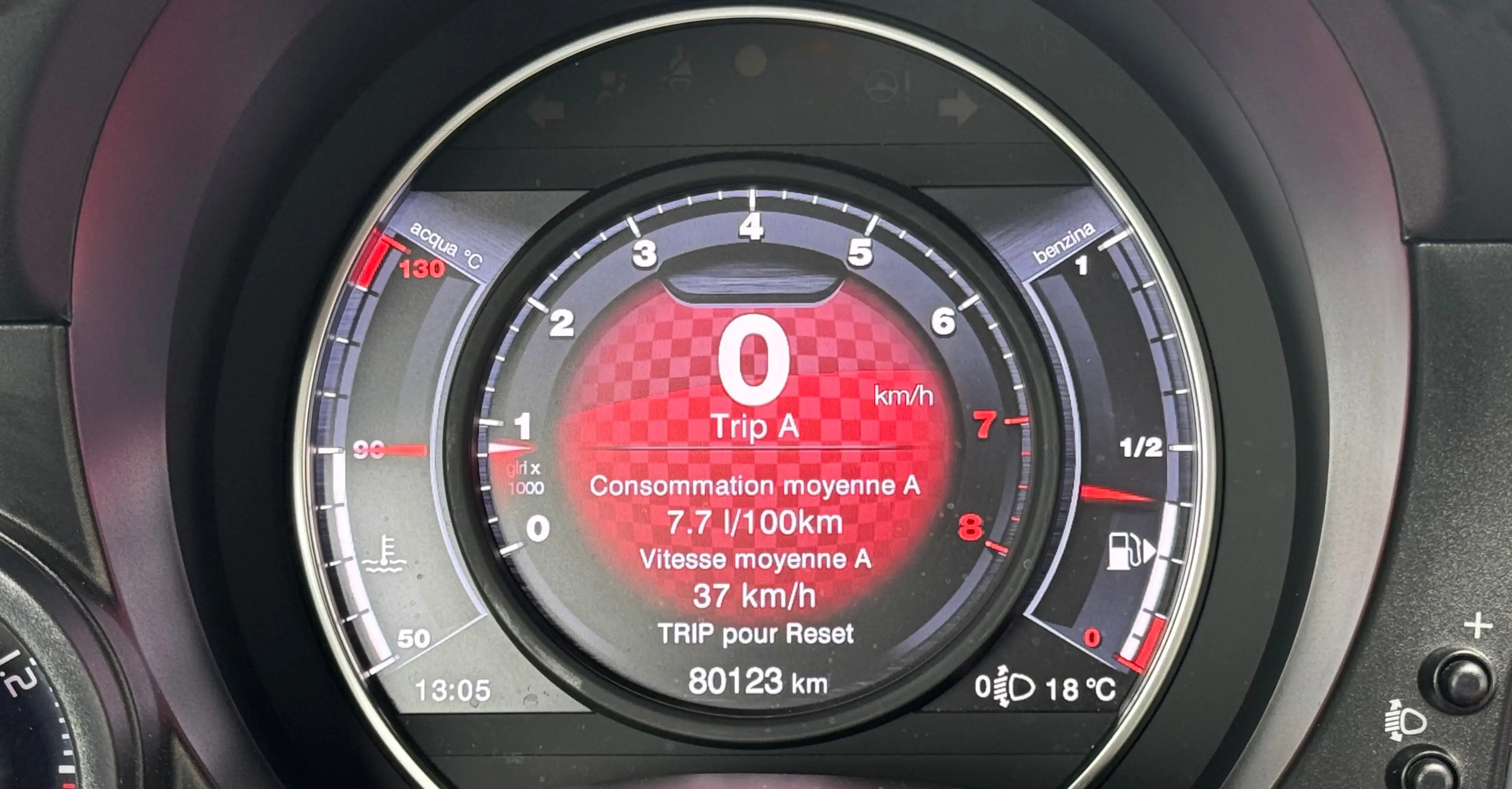 Abarth 595 1.4 -  Sport - Etat impeccable - Inter cuir rouge — photo 7
