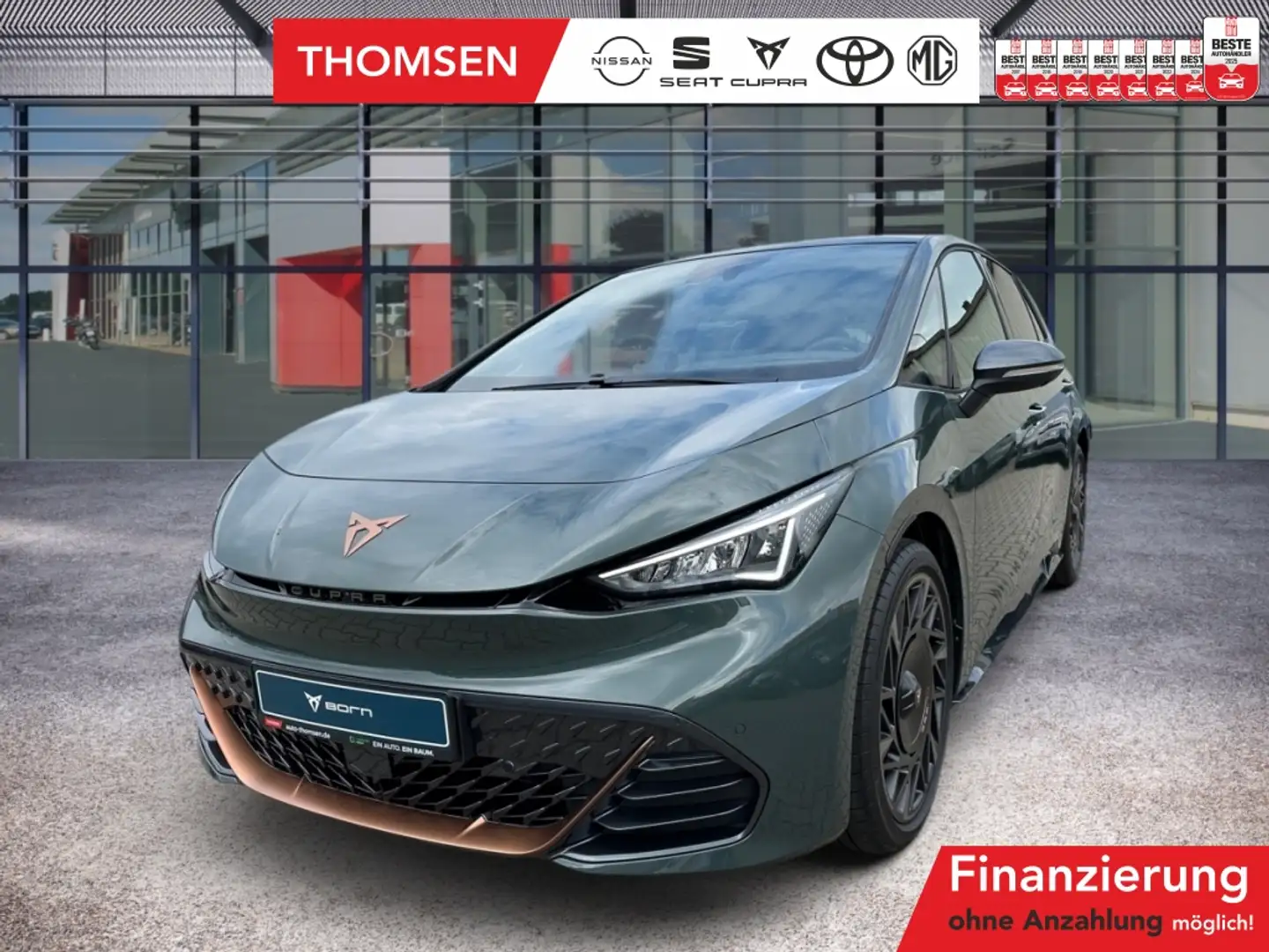 CUPRA Born 150 W AUT+LED+Pano+SD+Virtual+HUD+PDC+SpurH Verde - 1