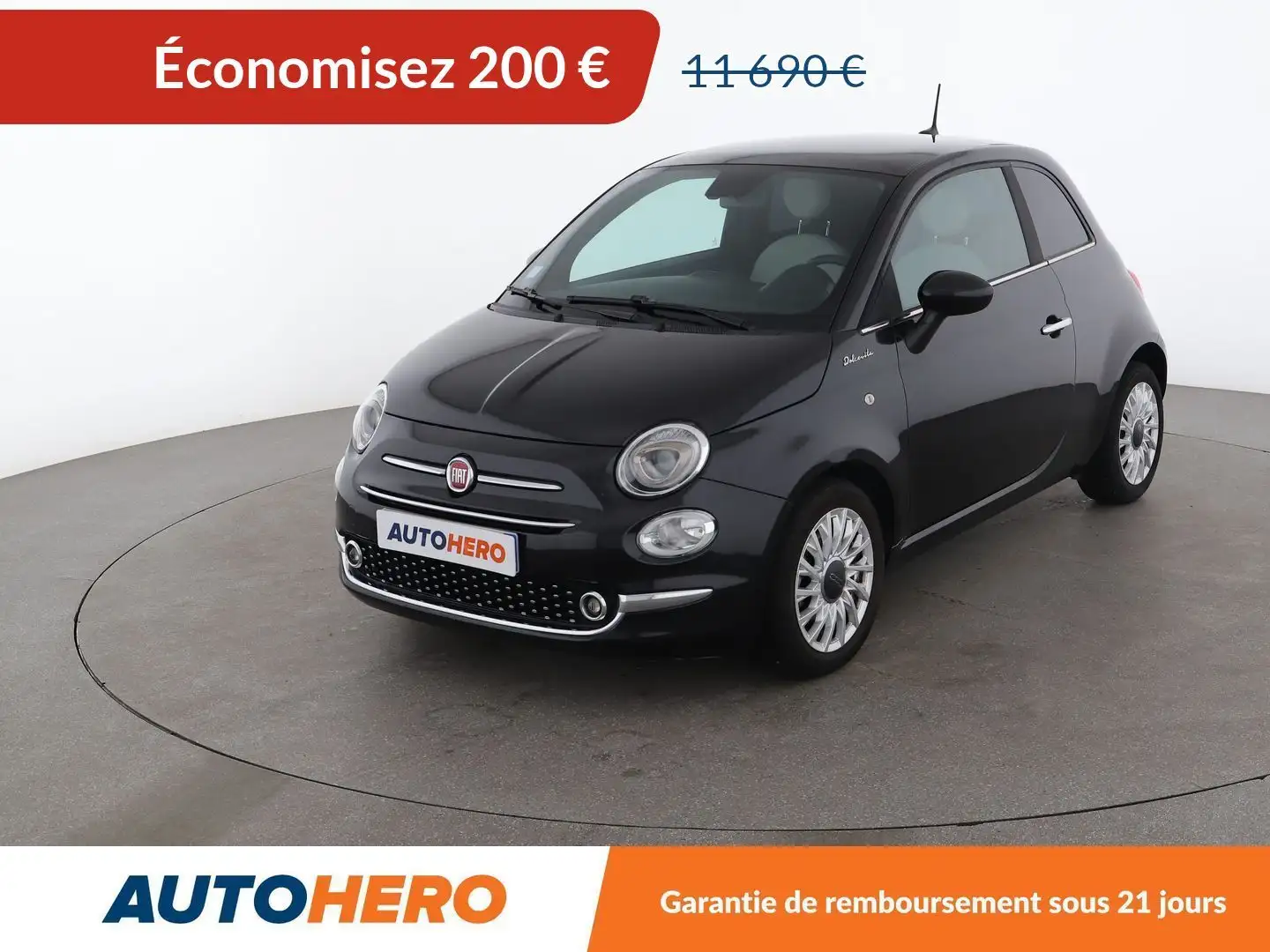 Fiat 500 1.0 Hybrid BSG Dolcevita Noir - 1