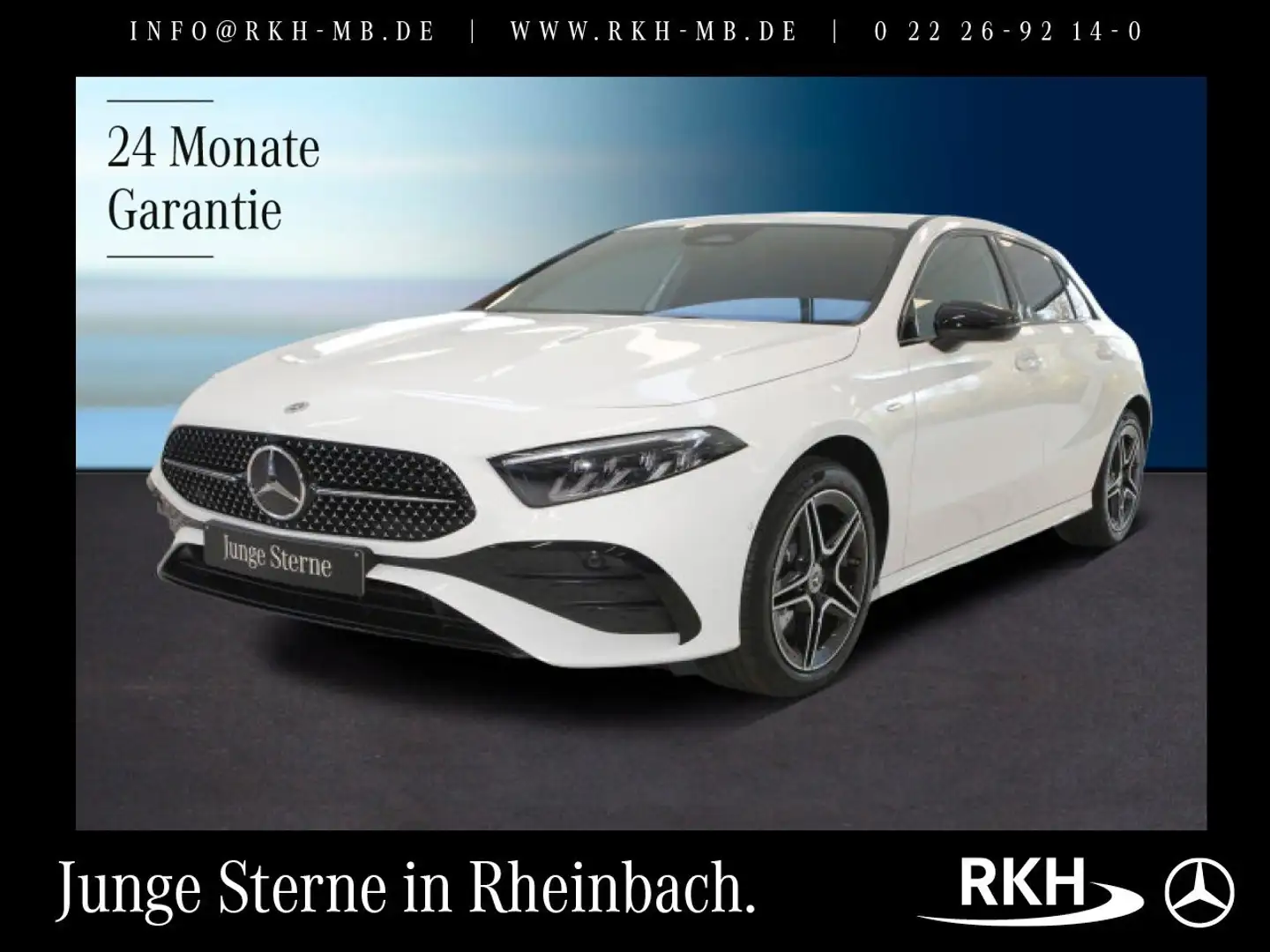 Mercedes-Benz A 250 A 250 e AMG Line 8G/Night/Kamera/Totw./LED/Burm. Weiß - 1