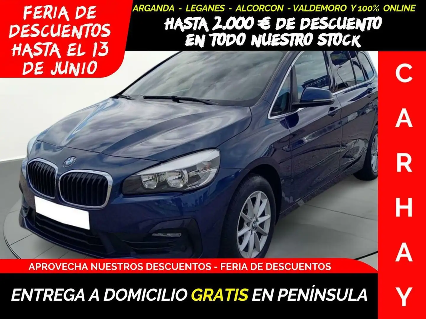 BMW 216 D ADBLUE (EU6D-TEMP) Azul - 1
