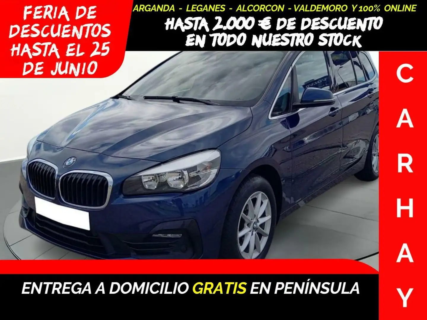 BMW 216 D ADBLUE (EU6D-TEMP) Bleu - 1
