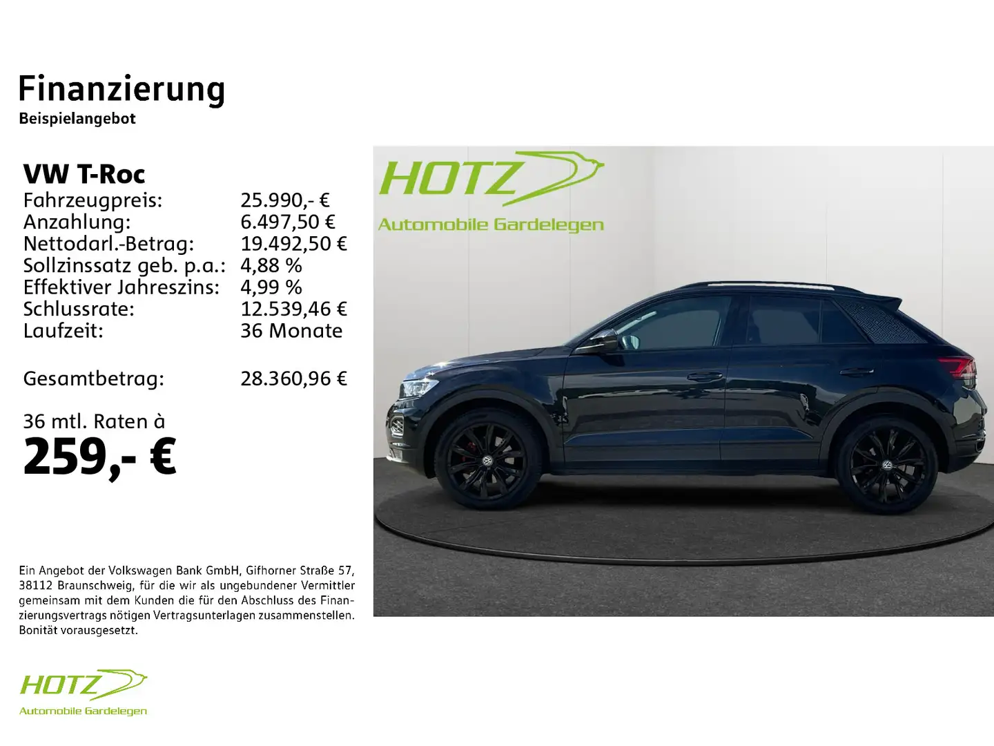 Volkswagen T-Roc 2.0 TSI DSG 4Motion Highline LED/ACC/Rückk Nero - 2